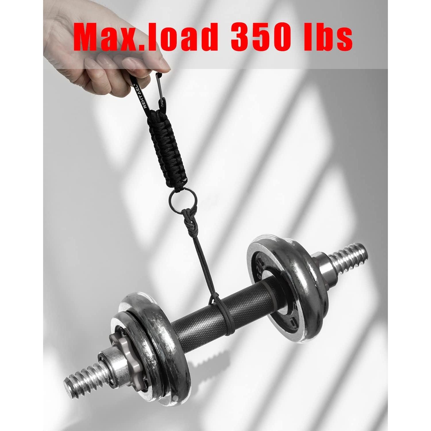 Cadena de Llave REHTAEL con Mosquetón Paracord Trenzado 2pcs