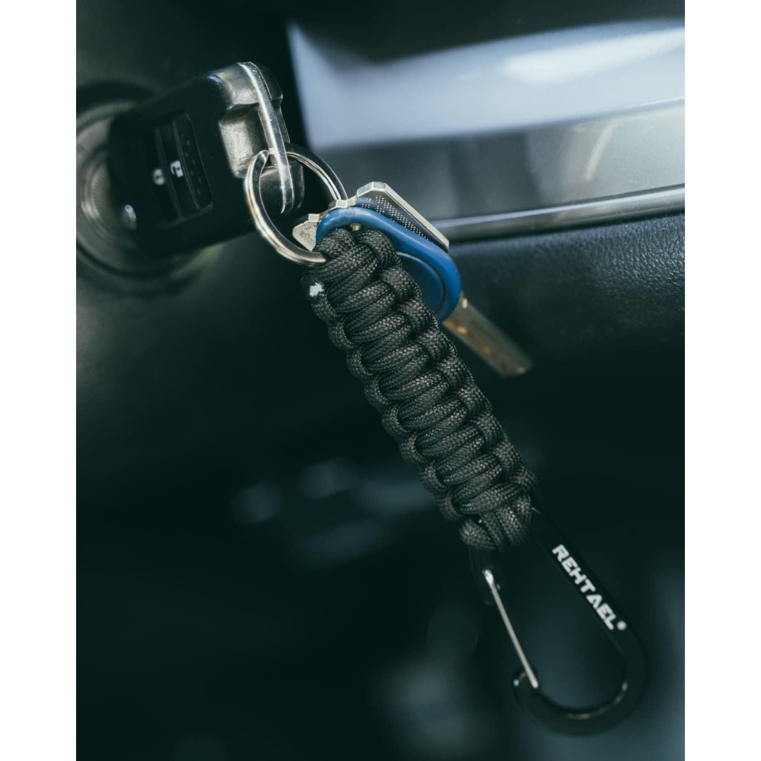 Cadena de Llave REHTAEL con Mosquetón Paracord Trenzado 2pcs