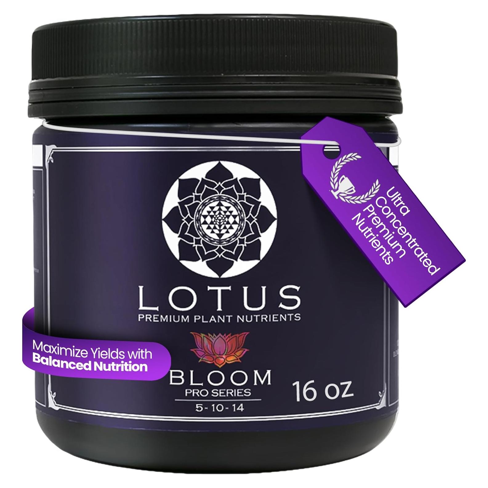 Nutrientes Hidropónicos Lotus Pro Bloom 453.6g - Fertilizante para Plantas