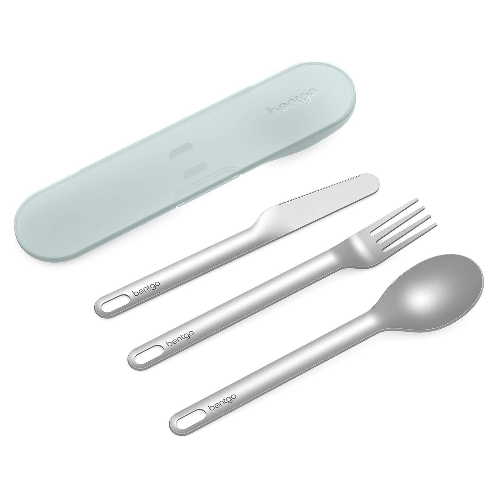 Juego de Utensilios de Viaje Bentgo Acero Inoxidable 3 Piezas