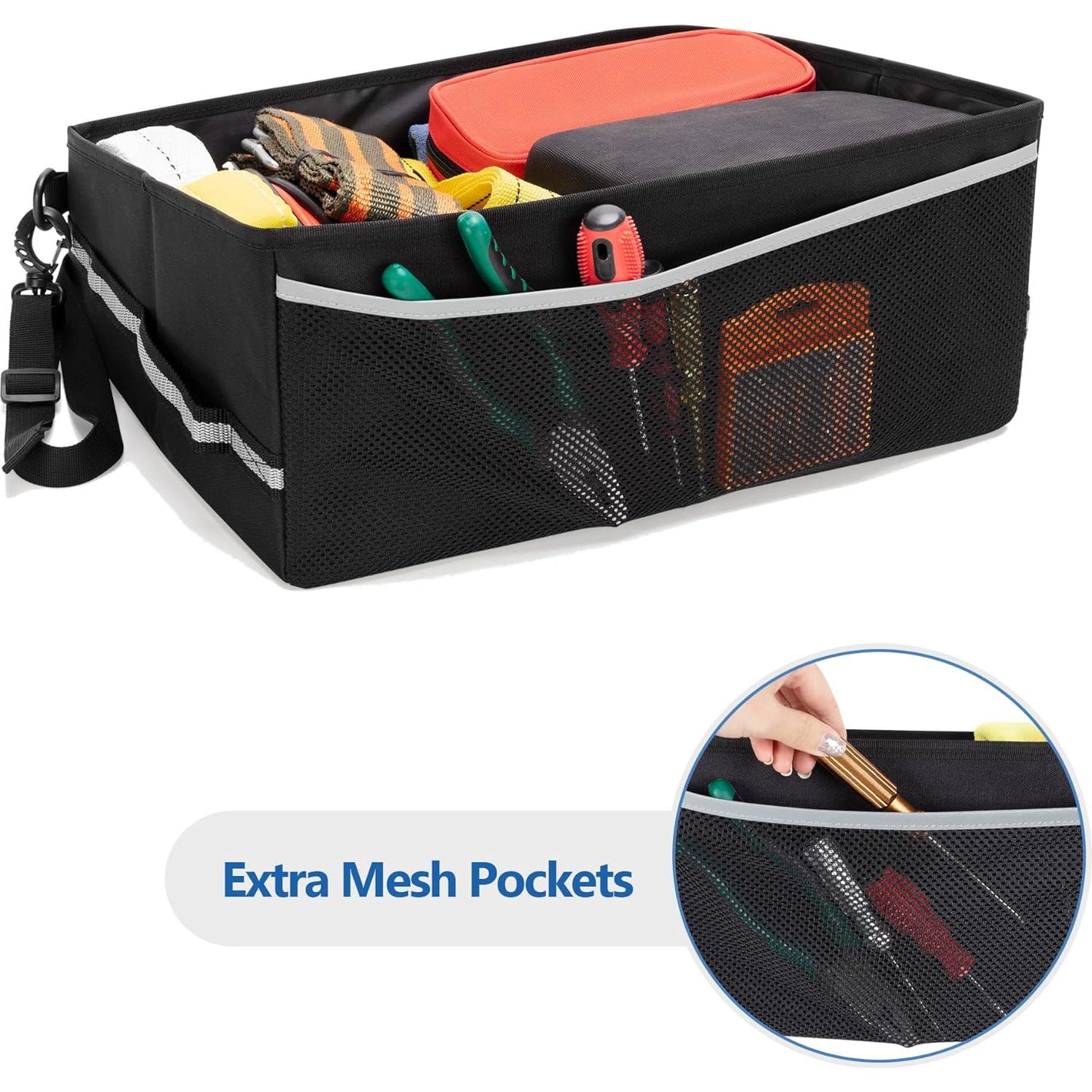 Organizador de Almacenamiento Bajo el Asiento GRAOSO Negro