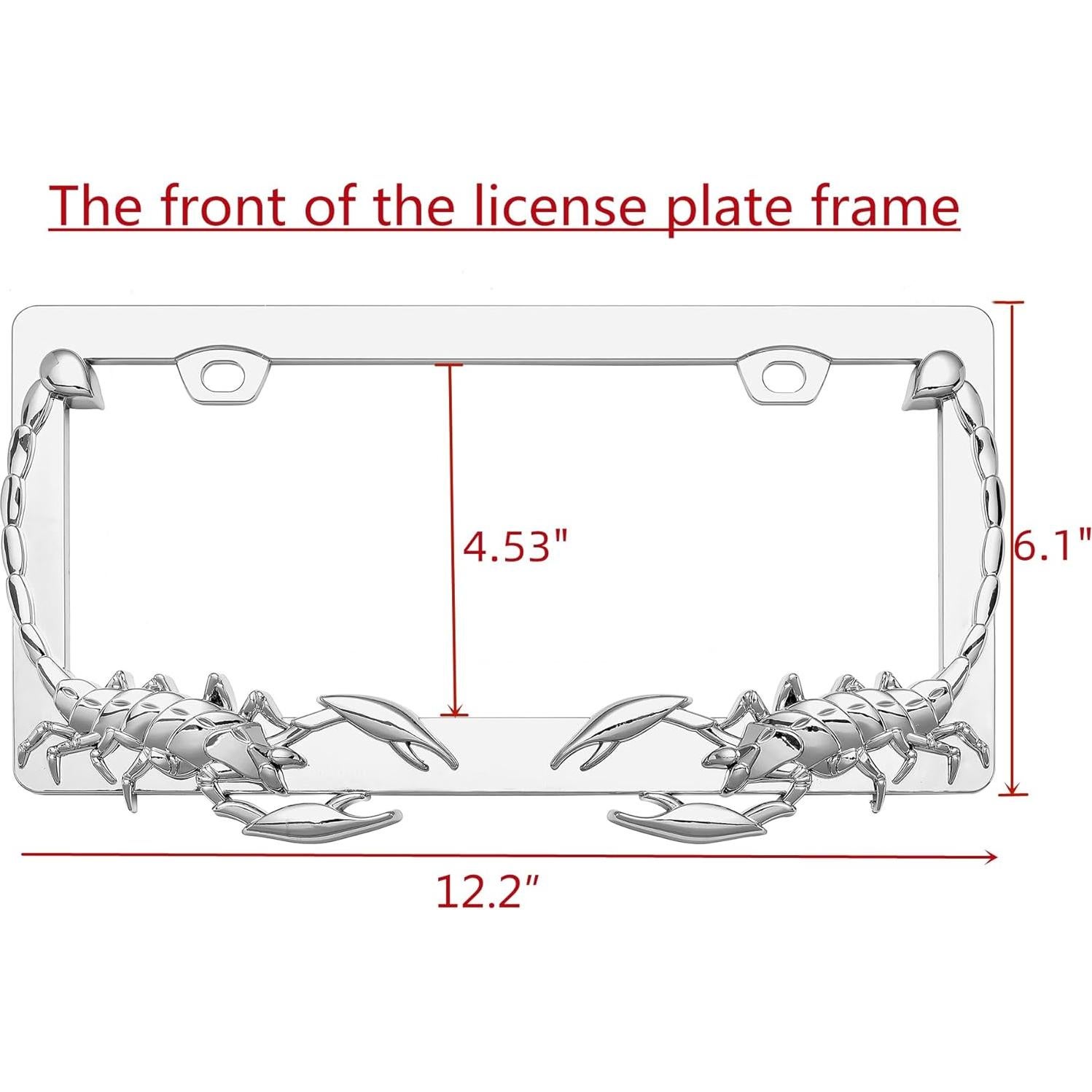 Marcos de Placas de Licencia Ettonsun 2-Pack Universal 30.5x15.2cm
