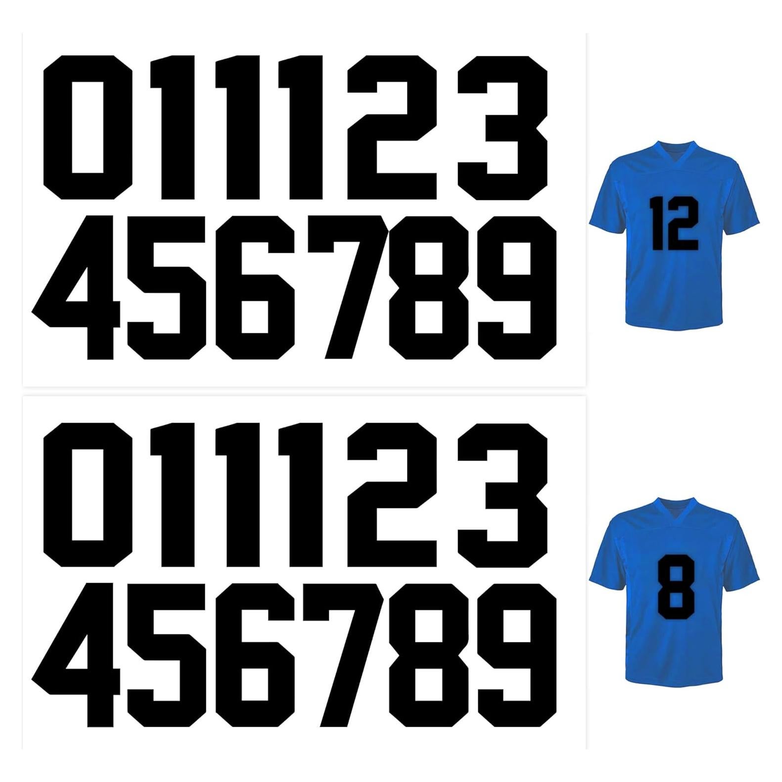 36 Números de Transferencia de Calor Huimdery 20 cm Negro