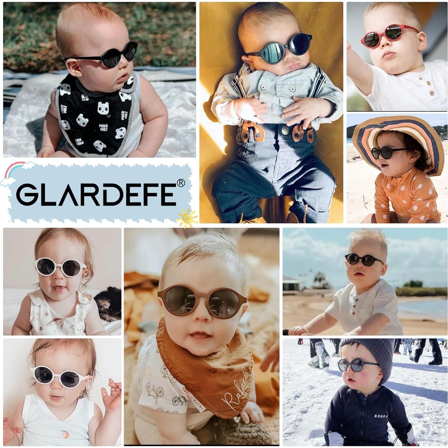 Gafas de sol polarizadas para bebés GLARDEFE UV400 0-24 meses