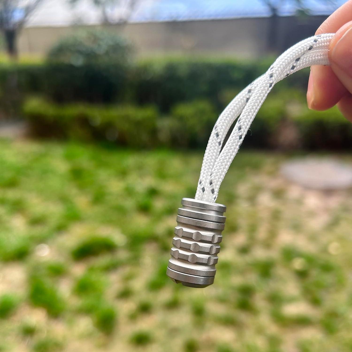 Cuenta de Paracord de Titanio WANERSEN Estilo 1 25mm