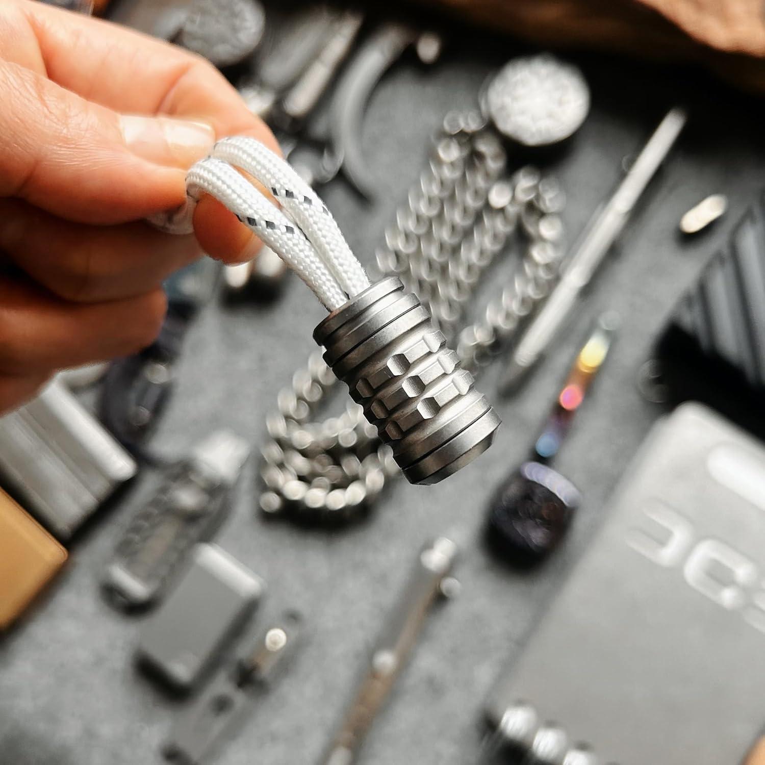 Cuenta de Paracord de Titanio WANERSEN Estilo 1 25mm