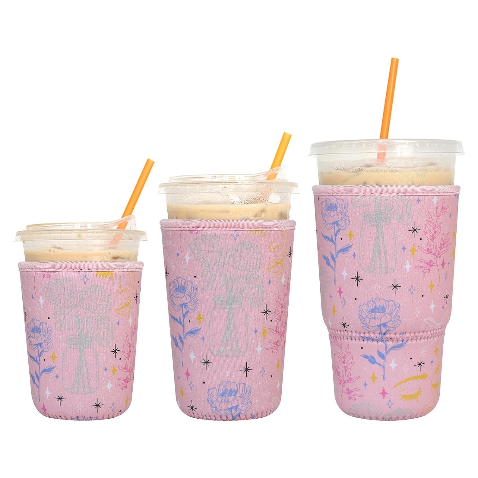 Paquete de 3 Fundas Reutilizables Neopreno Xumbtvs para Bebidas Frías