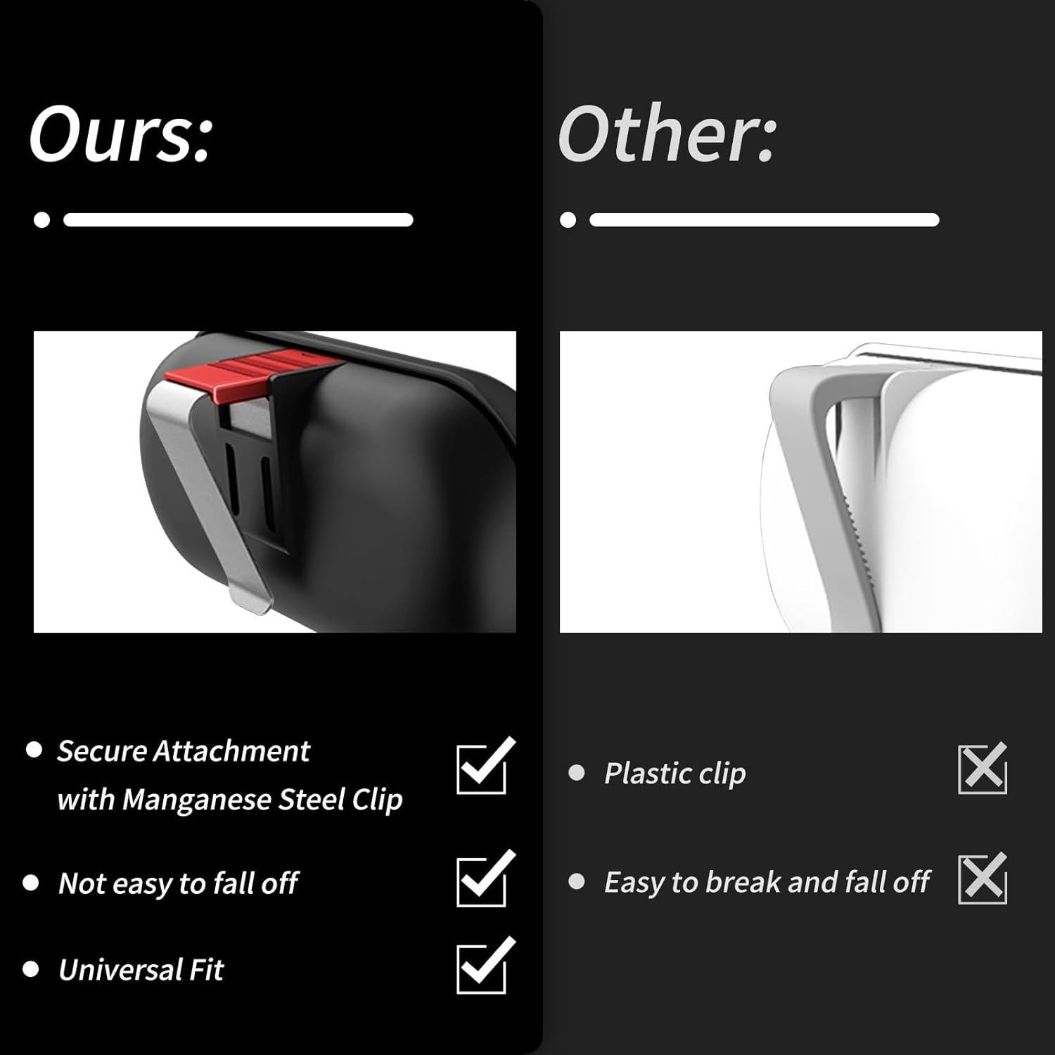 Soporte de Gafas de Sol KOMMI QTT309 para Visera de Coche