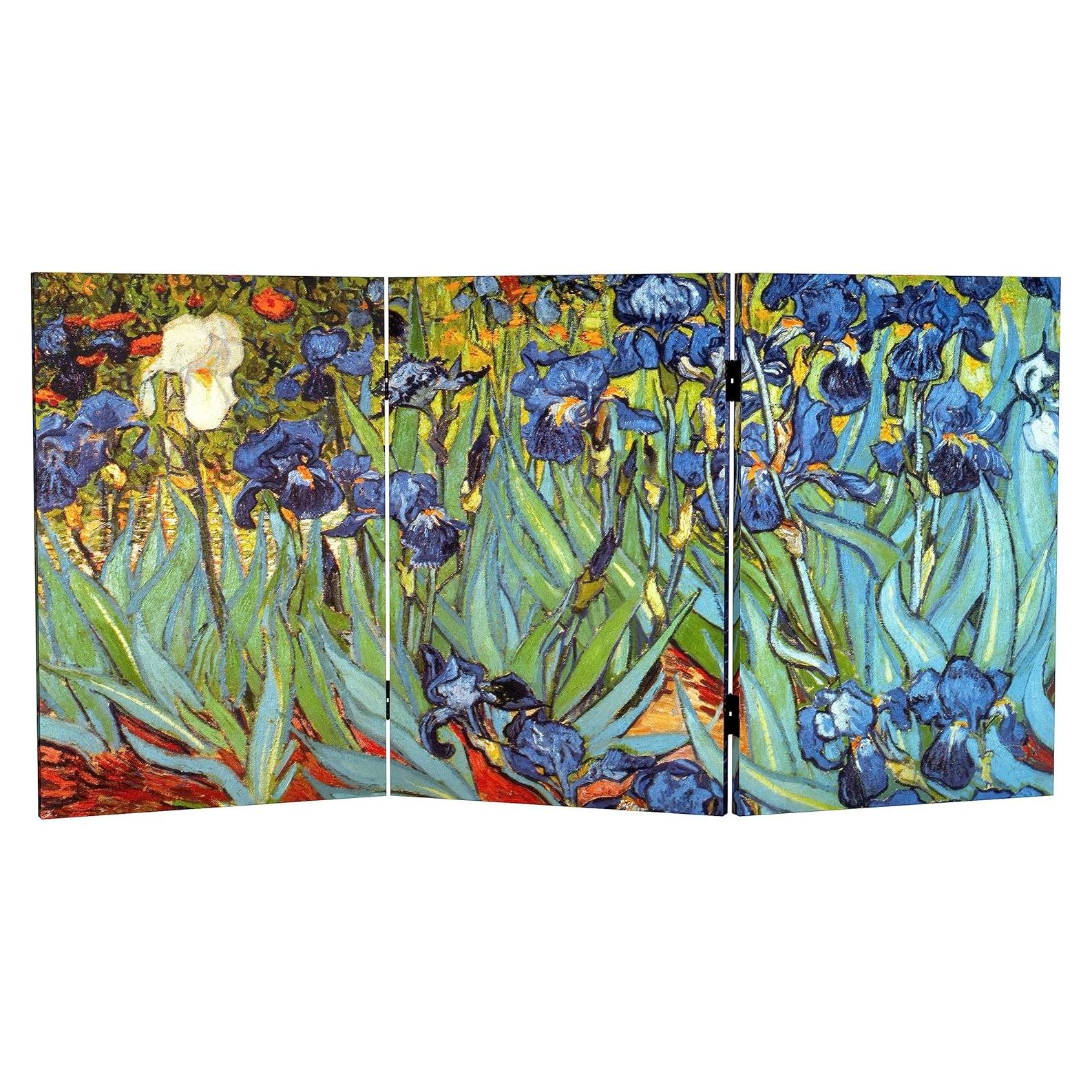 Pantalla Plegable de Lienzo Van Gogh 3 Paneles 120x60 cm