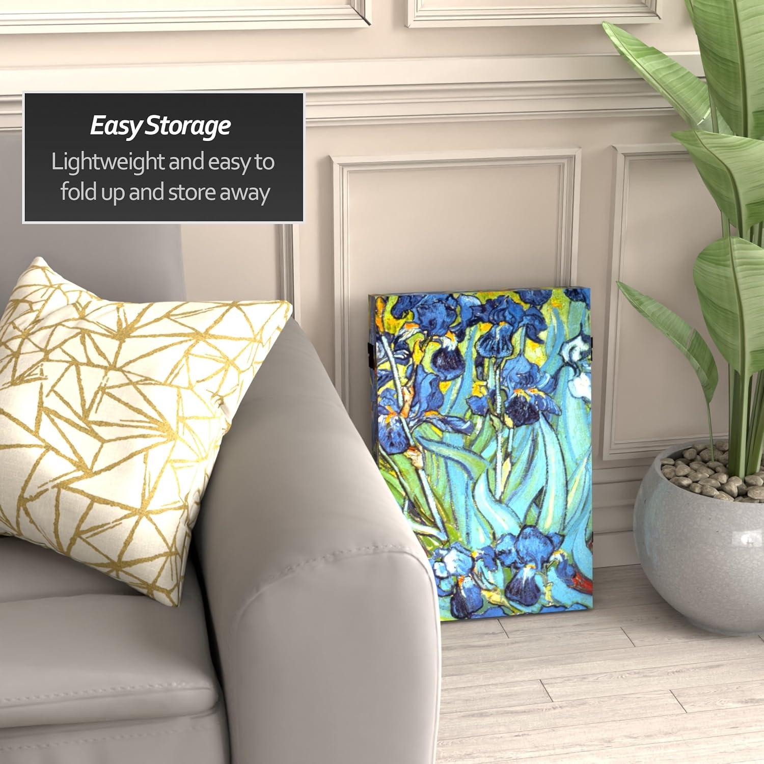 Pantalla Plegable de Lienzo Van Gogh 3 Paneles 120x60 cm