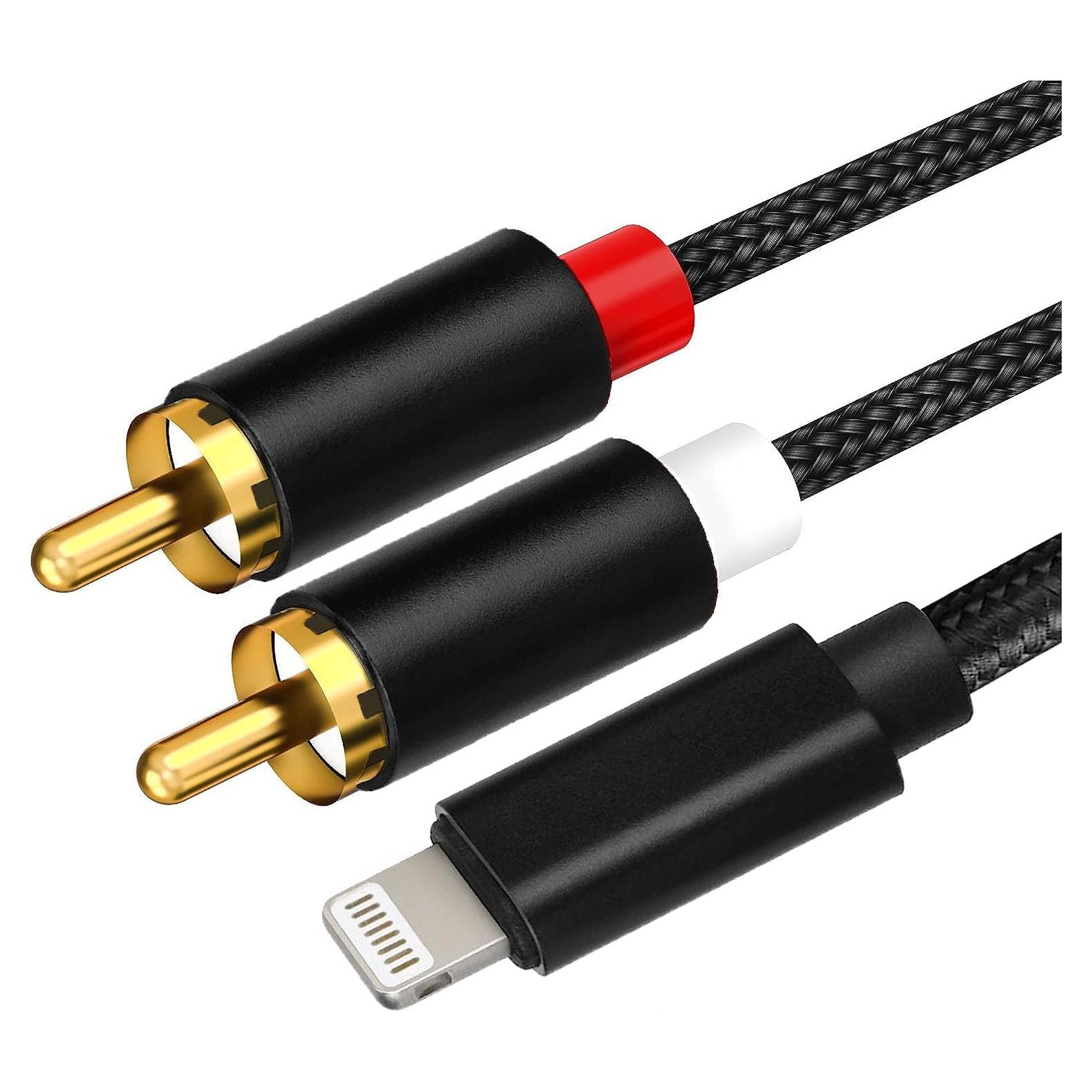 Cable de audio RCA a Lightning RICHUPON 1.2M para iPhone