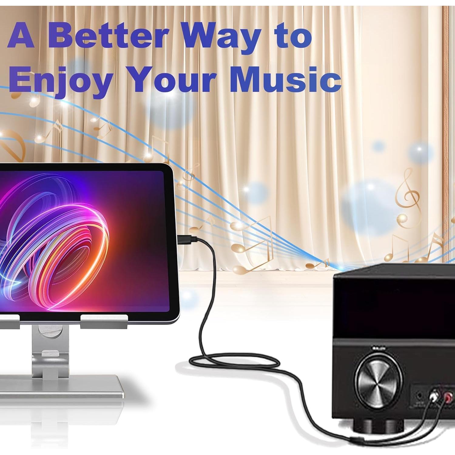 Cable de audio RCA a Lightning RICHUPON 1.2M para iPhone