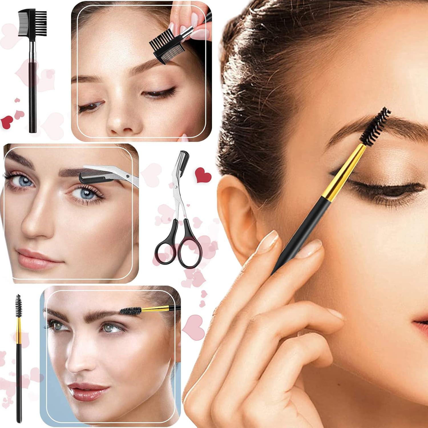 Kit de Herramientas de Dermaplaning 12 en 1 ONEUPIN - Recortador de Cejas, Tijeras, Pinzas, Accesorios de Belleza