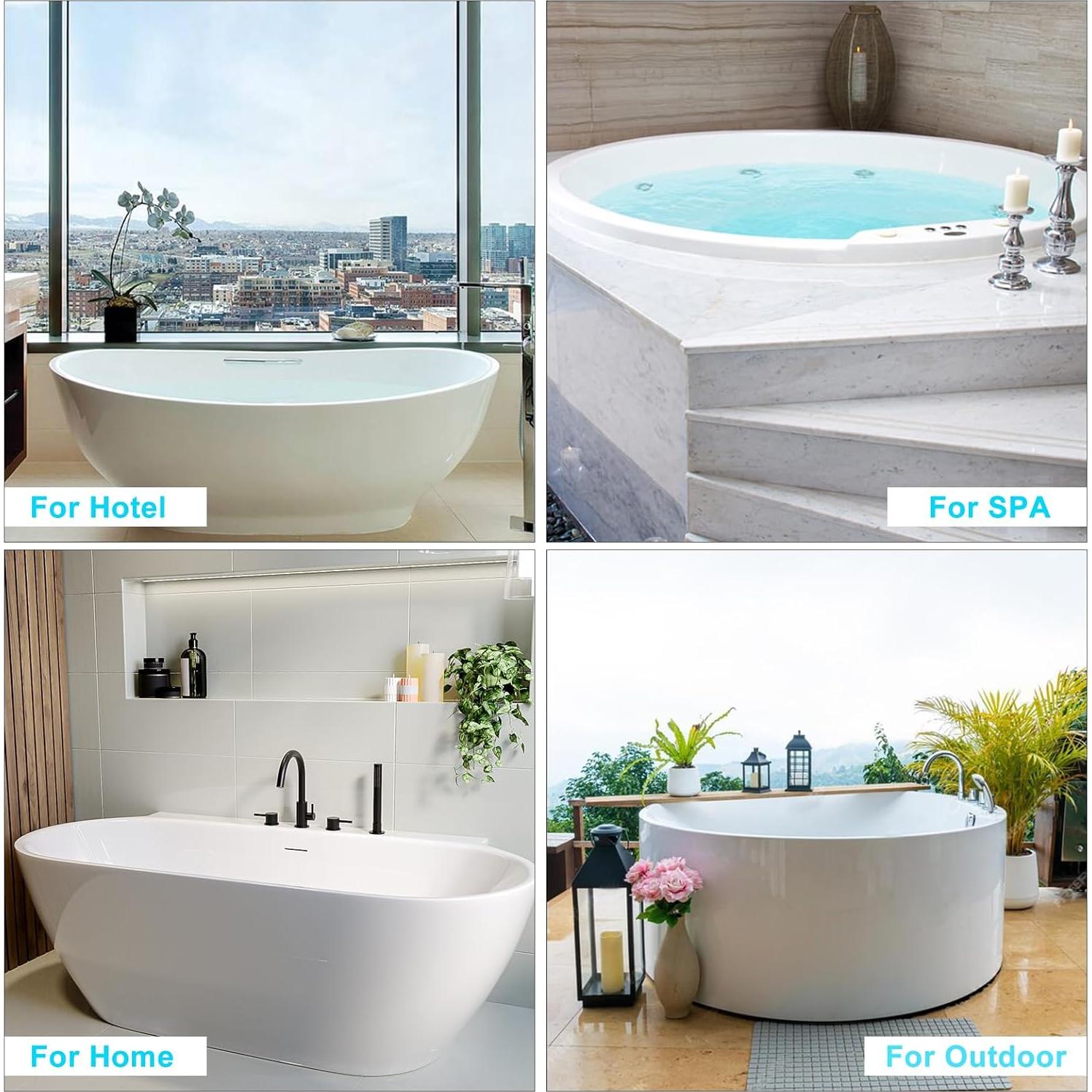 Almohada de Baño Completo YIGO MASTER Blanca con Soporte