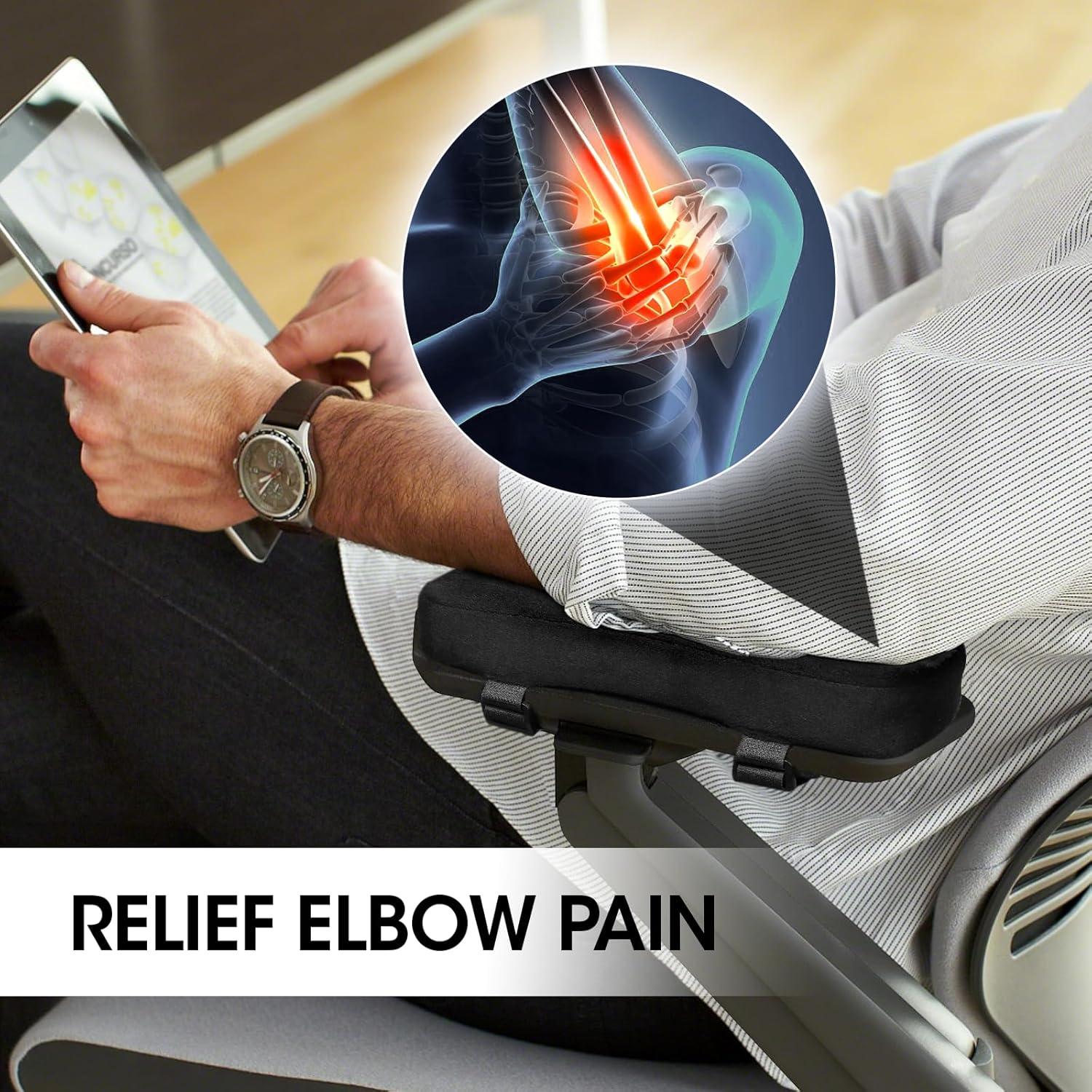 Almohadillas de Reposabrazos ZNCMRR con Espuma Viscoelástica - 2 Piezas