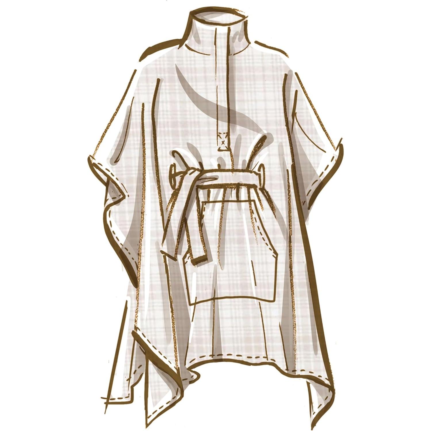 Kit de Patrón de Costura Poncho McCall's M8347 LRG-XLG-XXL