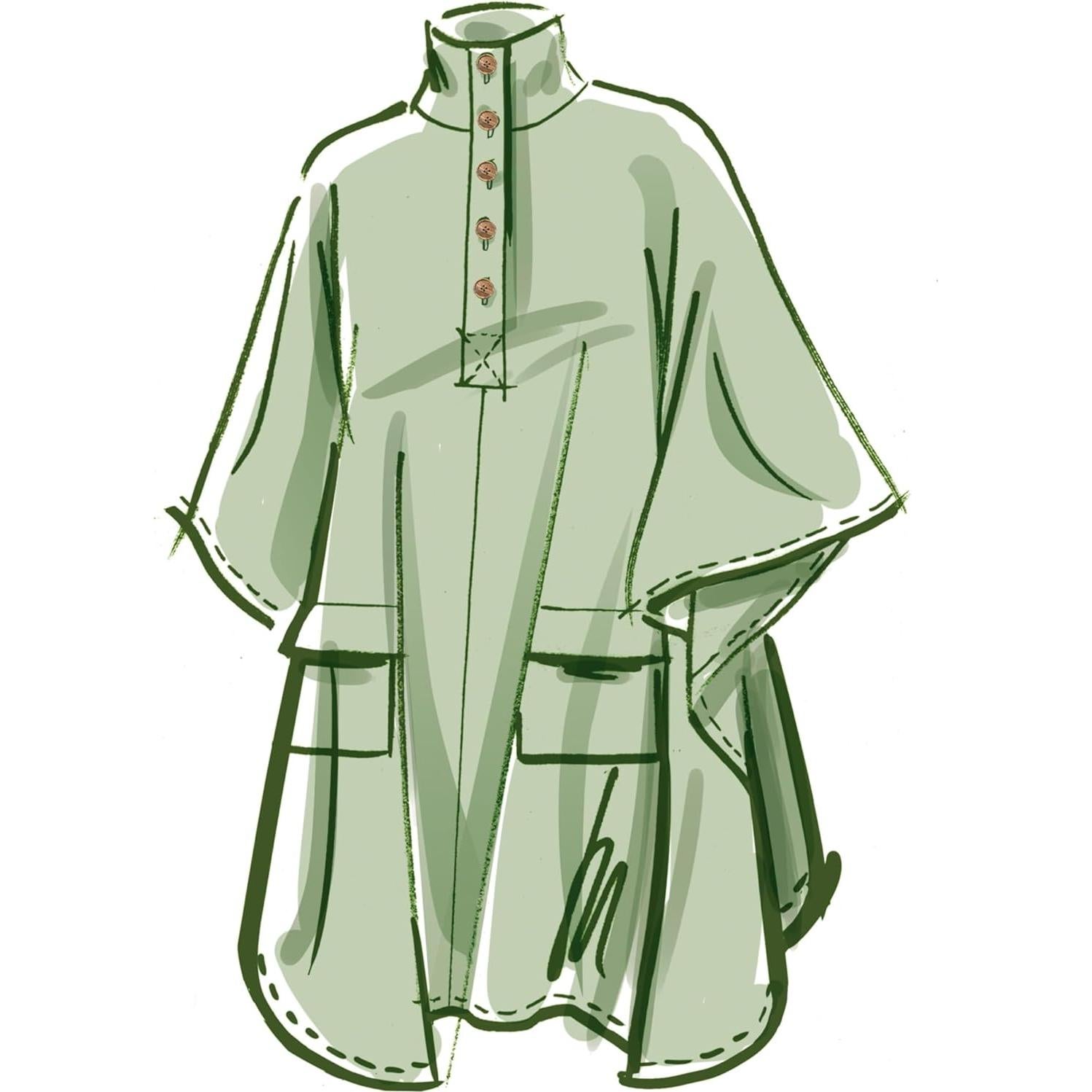 Kit de Patrón de Costura Poncho McCall's M8347 LRG-XLG-XXL