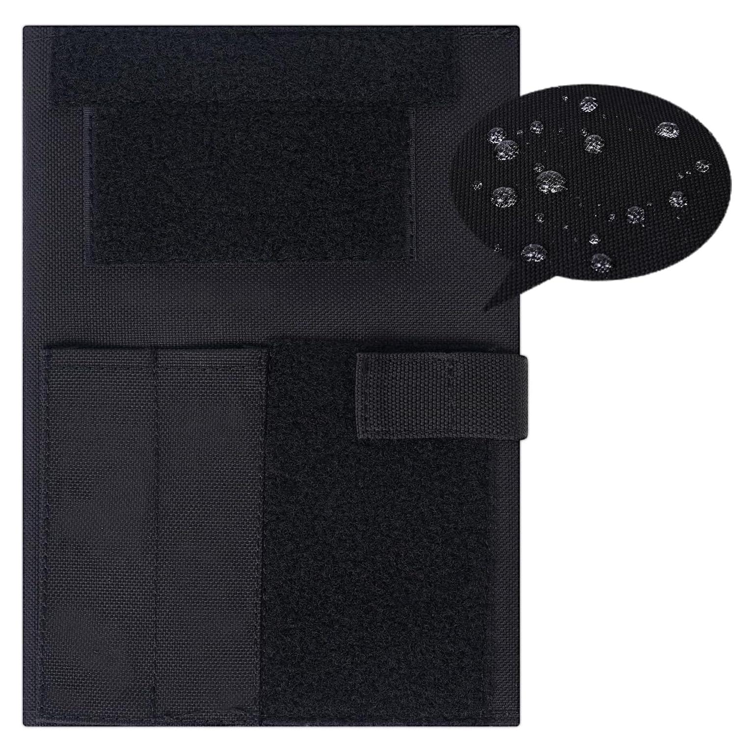 Cubierta de Cuaderno Táctico VEPKOIT Negra Impermeable 5.5x8