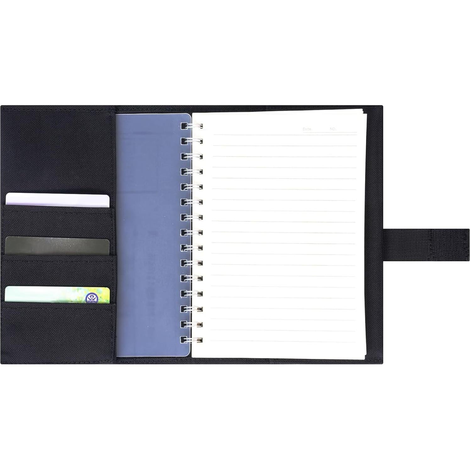 Cubierta de Cuaderno Táctico VEPKOIT Negra Impermeable 5.5x8