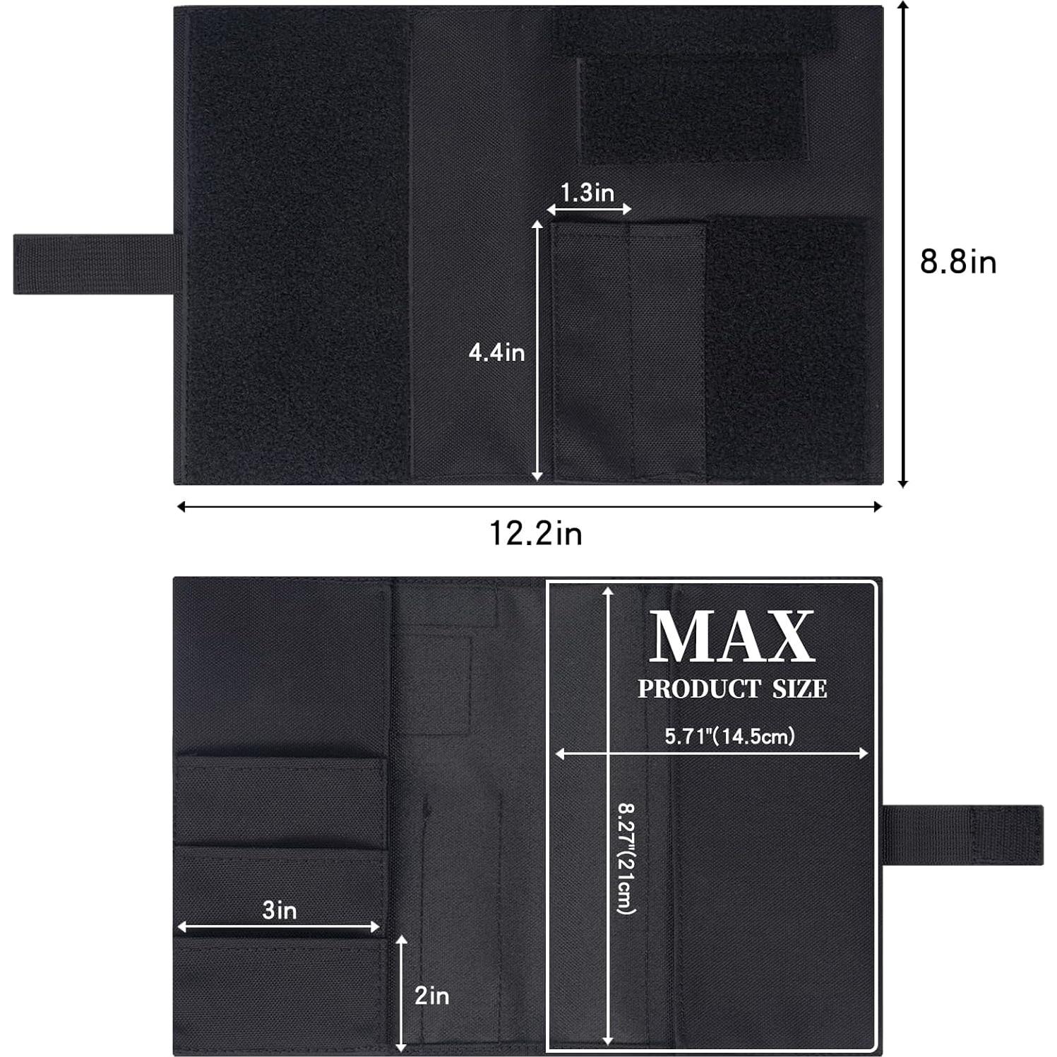 Cubierta de Cuaderno Táctico VEPKOIT Negra Impermeable 5.5x8