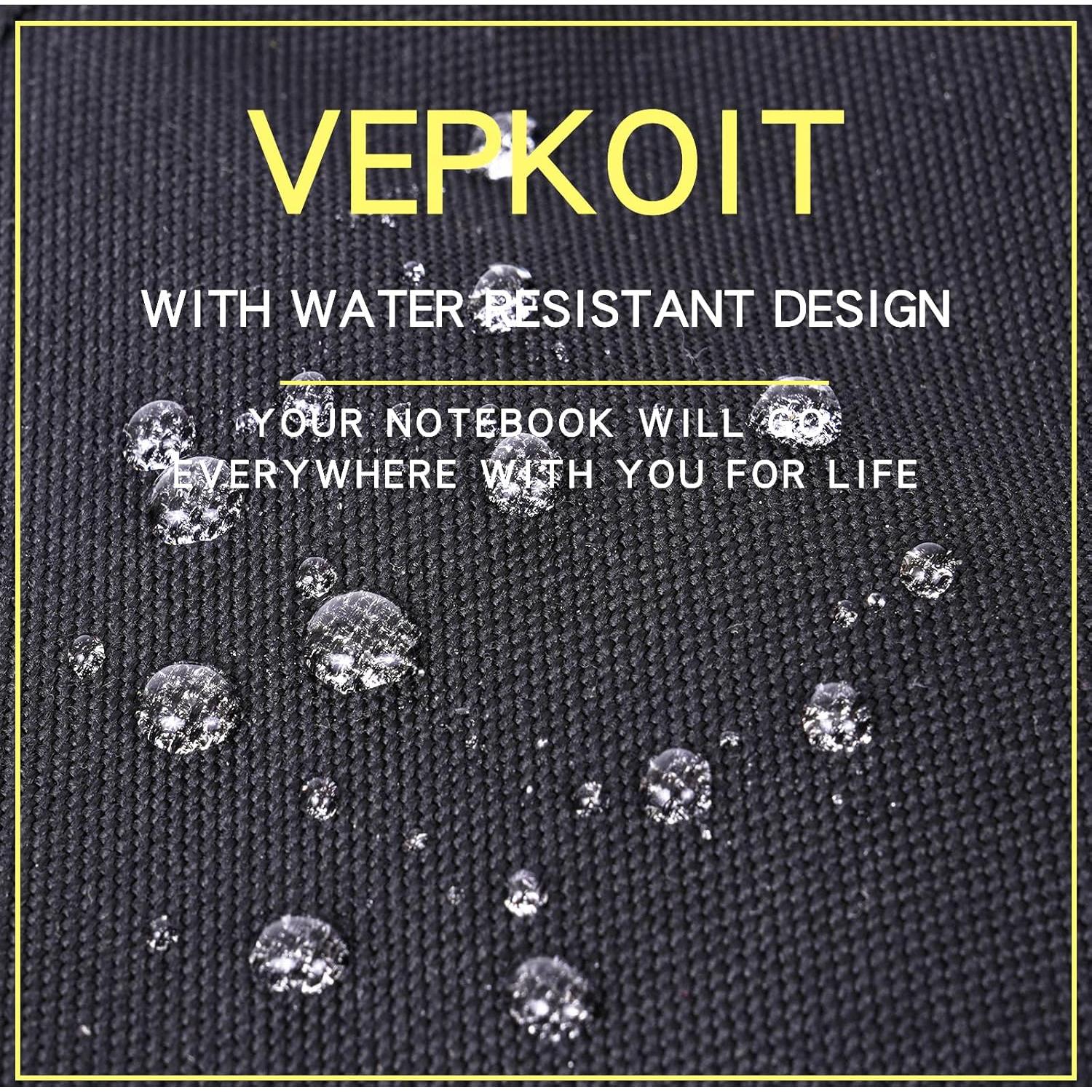 Cubierta de Cuaderno Táctico VEPKOIT Negra Impermeable 5.5x8