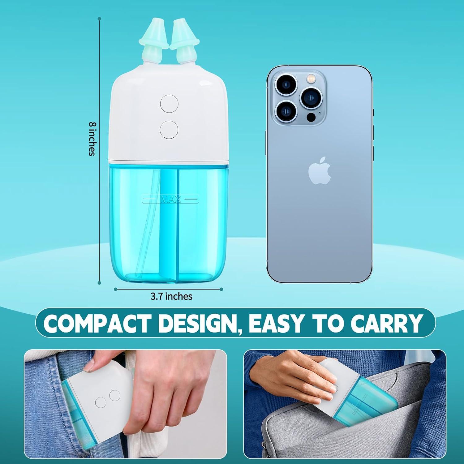 Irrigador Nasal Portátil Ronfnea Doble Velocidad Verde 299g