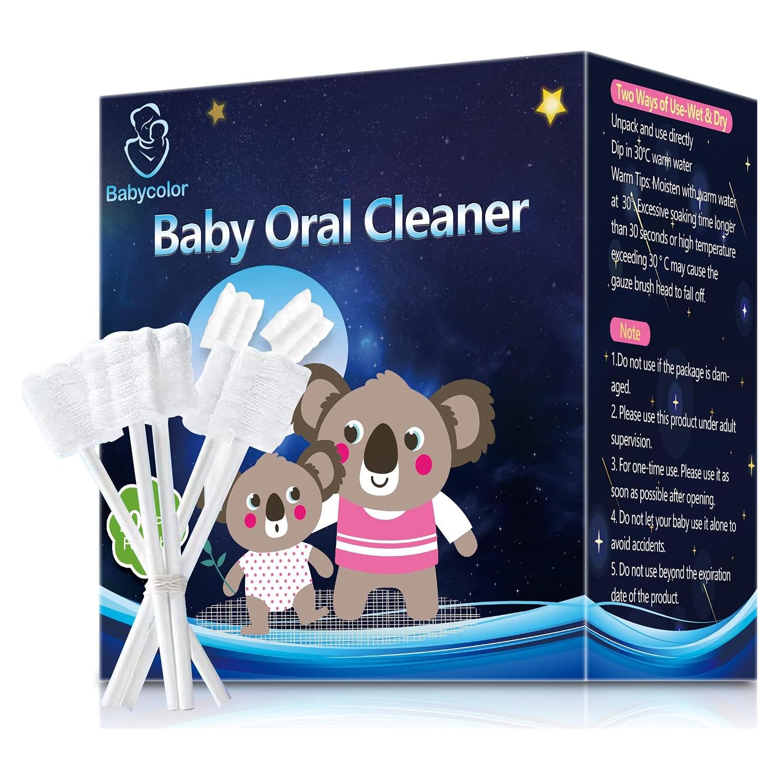 Limpiadores de Lengua para Bebés Babycolor - 100 Piezas Desechables