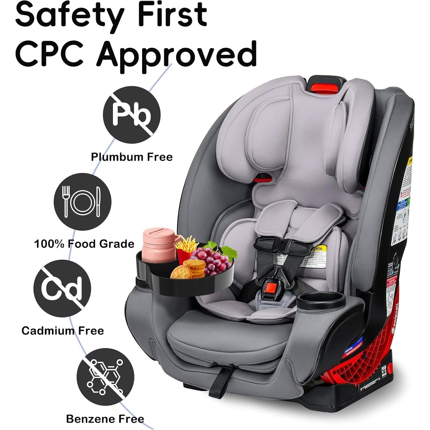 Bandeja de Viaje para Asiento de Auto SSPONT - Negro