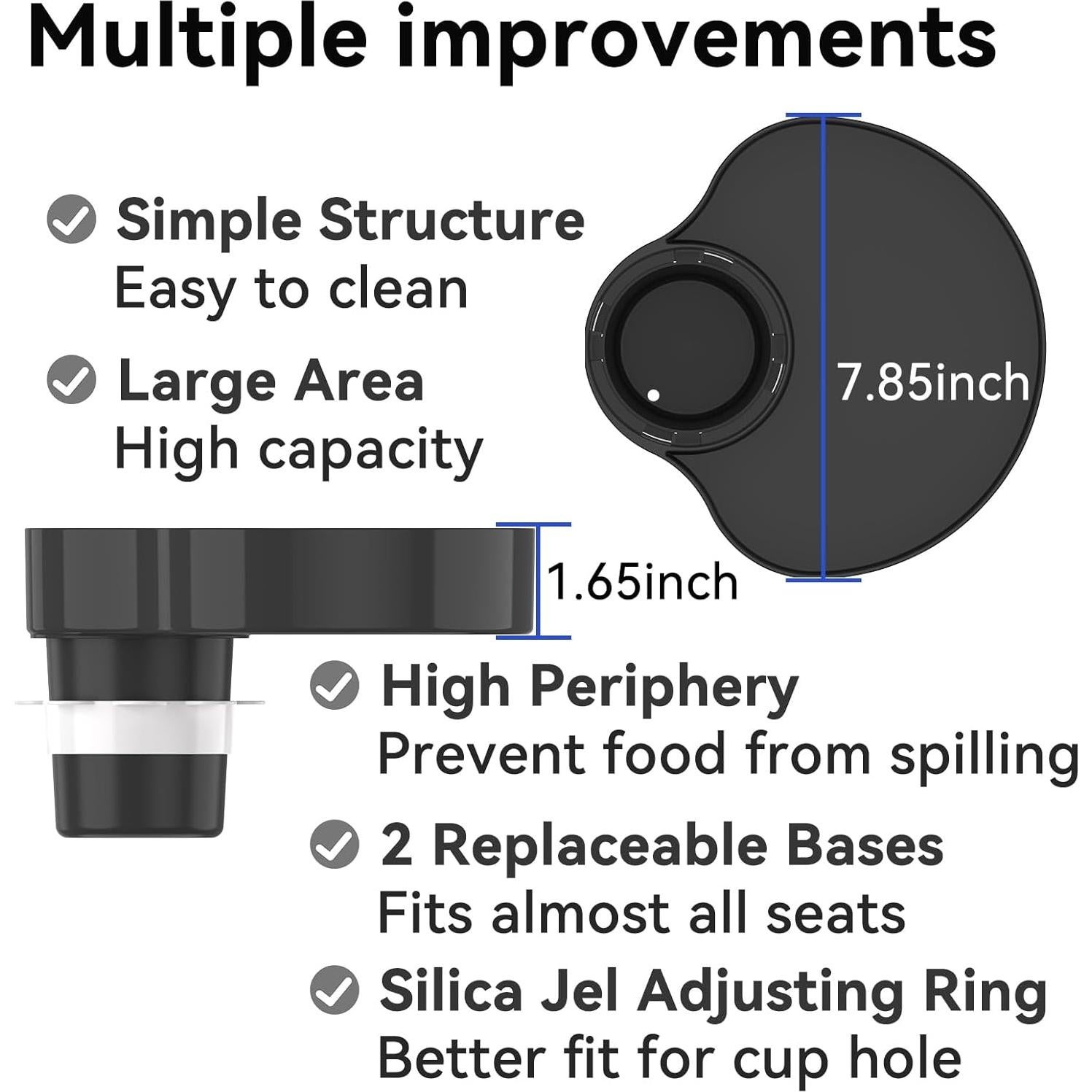 Bandeja de Viaje para Asiento de Auto SSPONT - Negro