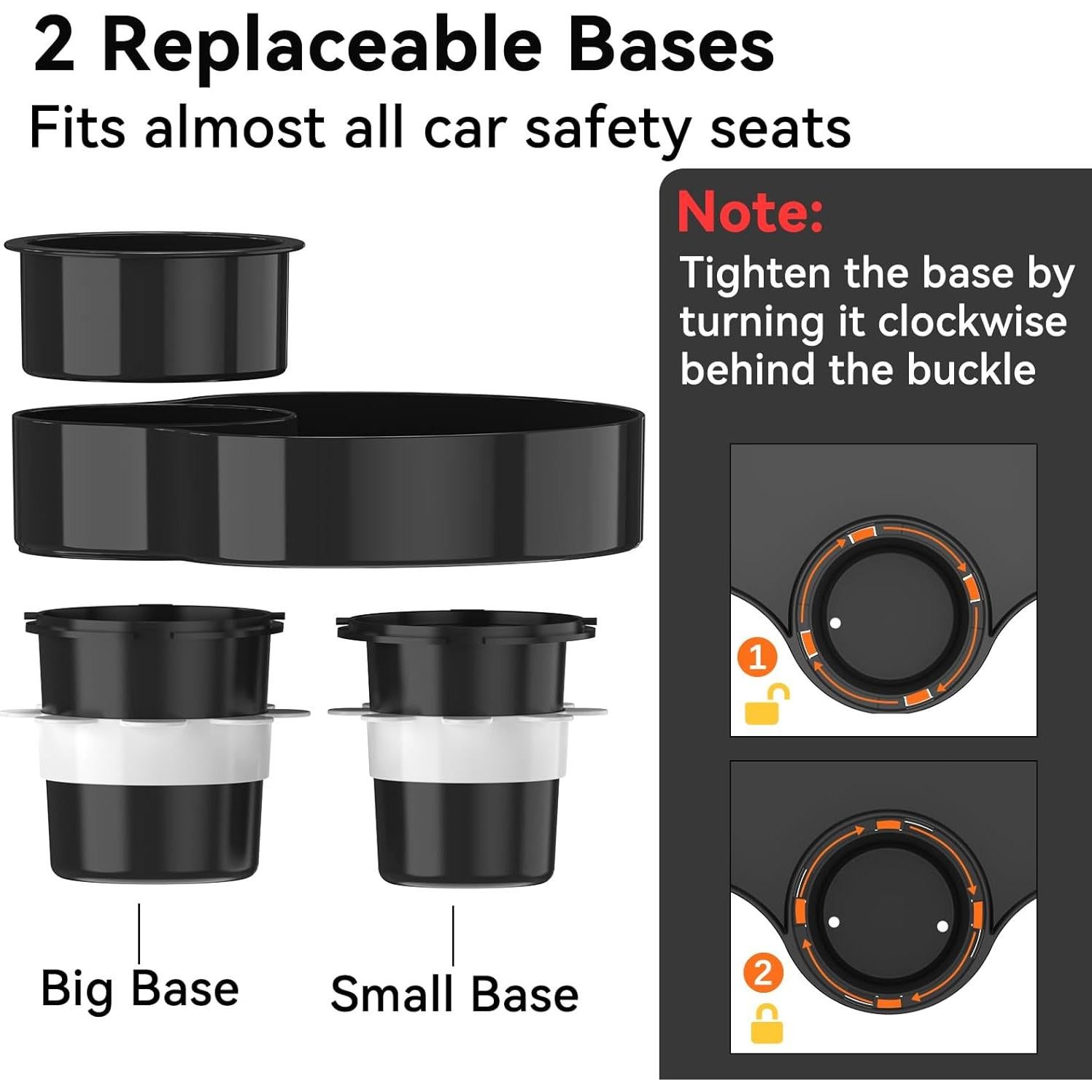 Bandeja de Viaje para Asiento de Auto SSPONT - Negro