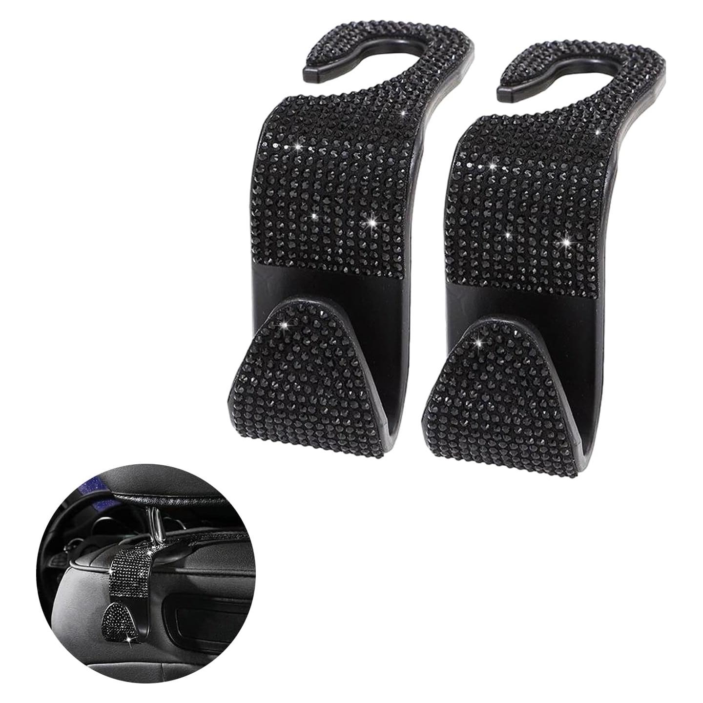 Ganchos de Reposacabezas Ziciner 2 PCS Brillantes para Coche