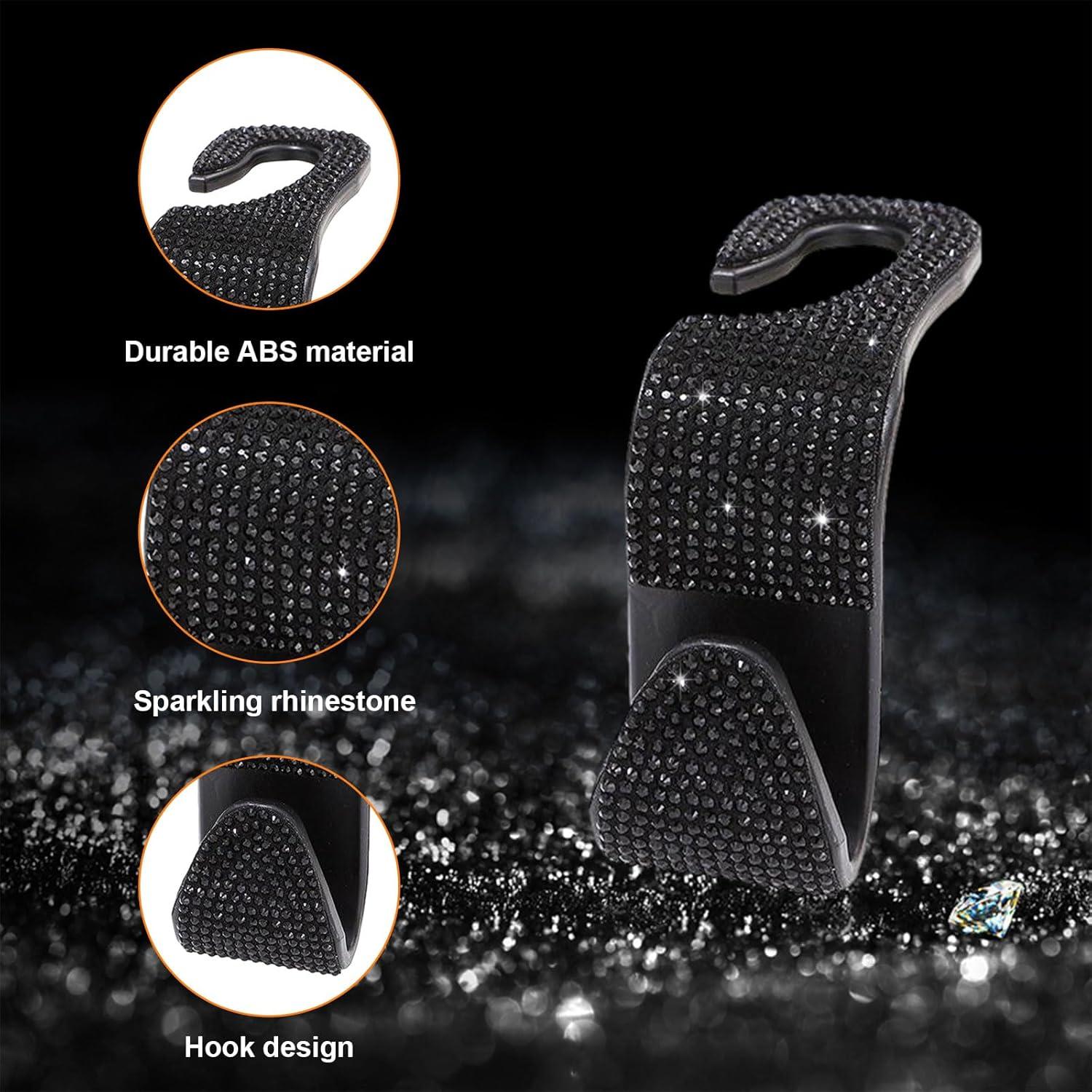 Ganchos de Reposacabezas Ziciner 2 PCS Brillantes para Coche