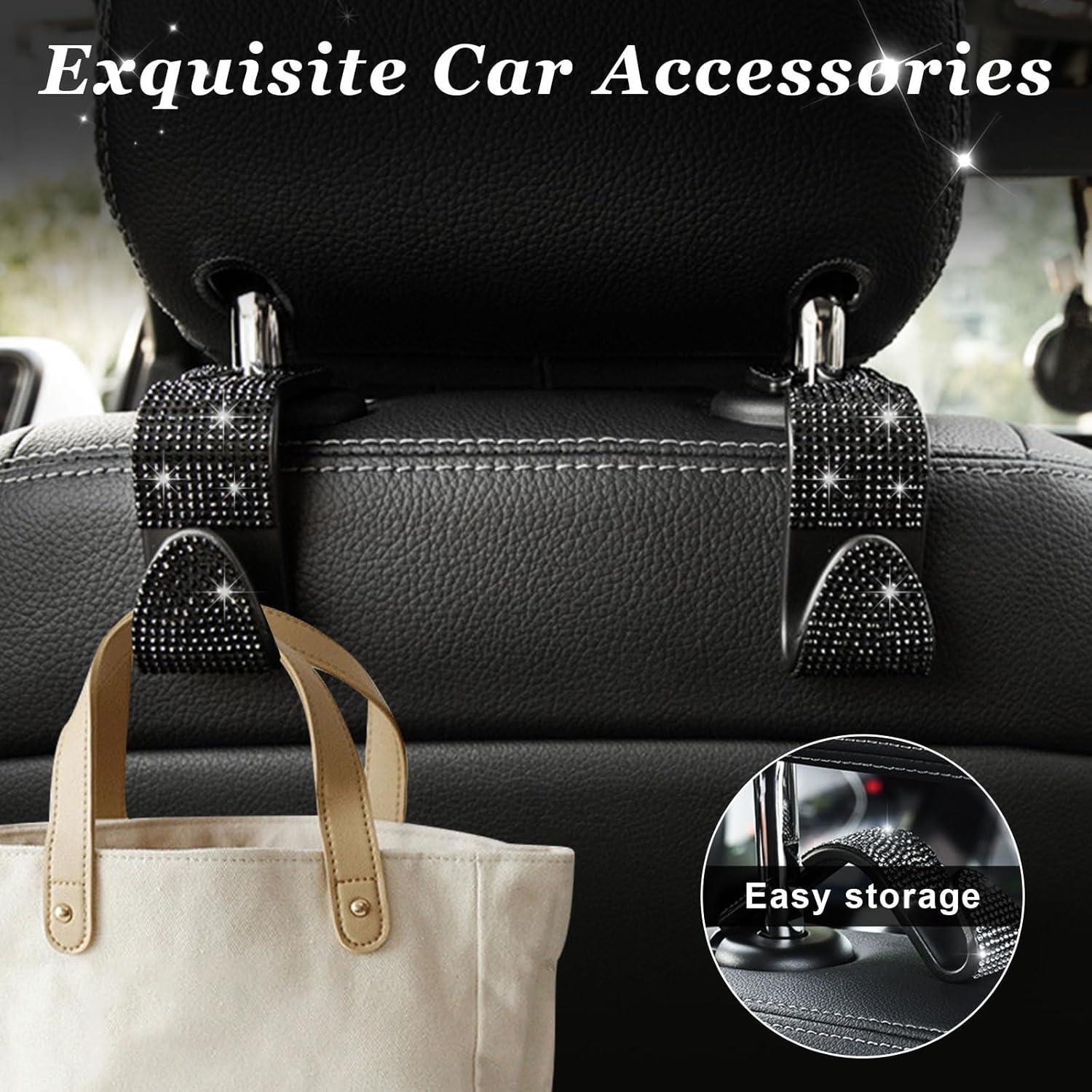 Ganchos de Reposacabezas Ziciner 2 PCS Brillantes para Coche