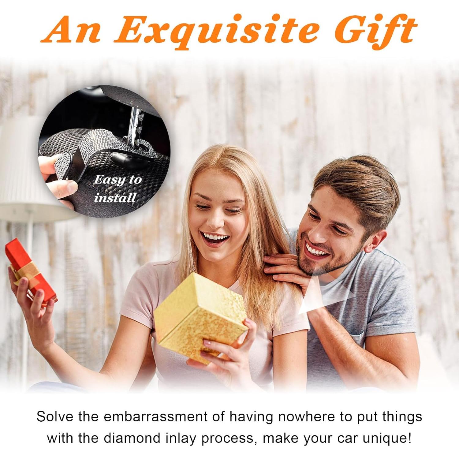 Ganchos de Reposacabezas Ziciner 2 PCS Brillantes para Coche