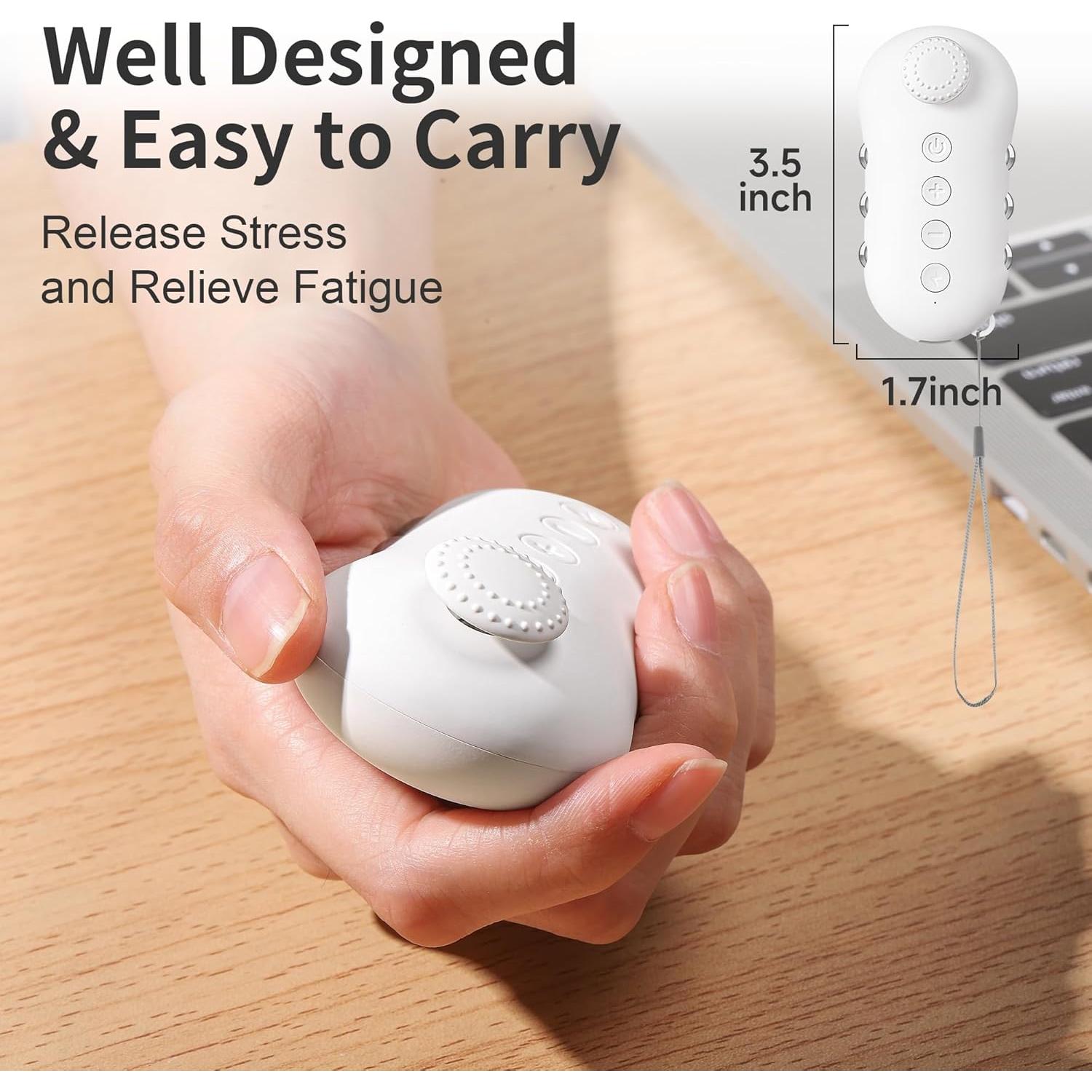 Juguete Antiestrés Tianhong Microcorriente Blanco