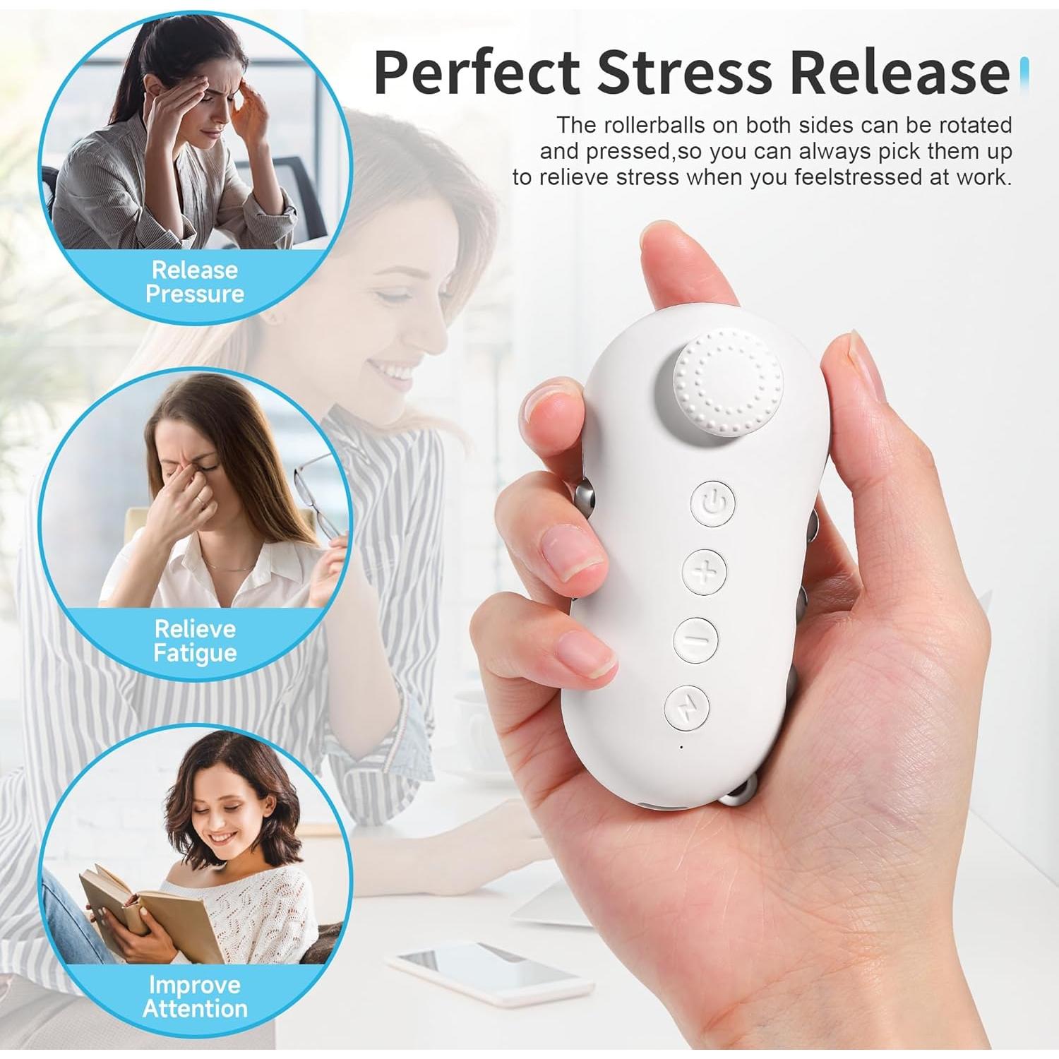 Juguete Antiestrés Tianhong Microcorriente Blanco