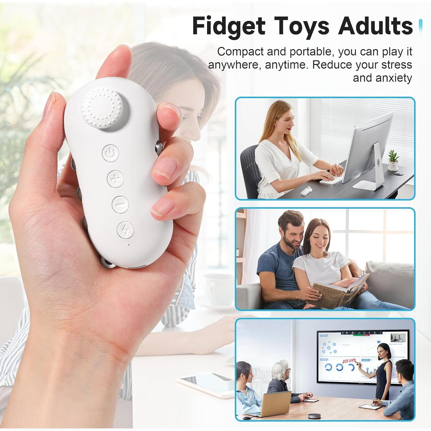 Juguete Antiestrés Tianhong Microcorriente Blanco