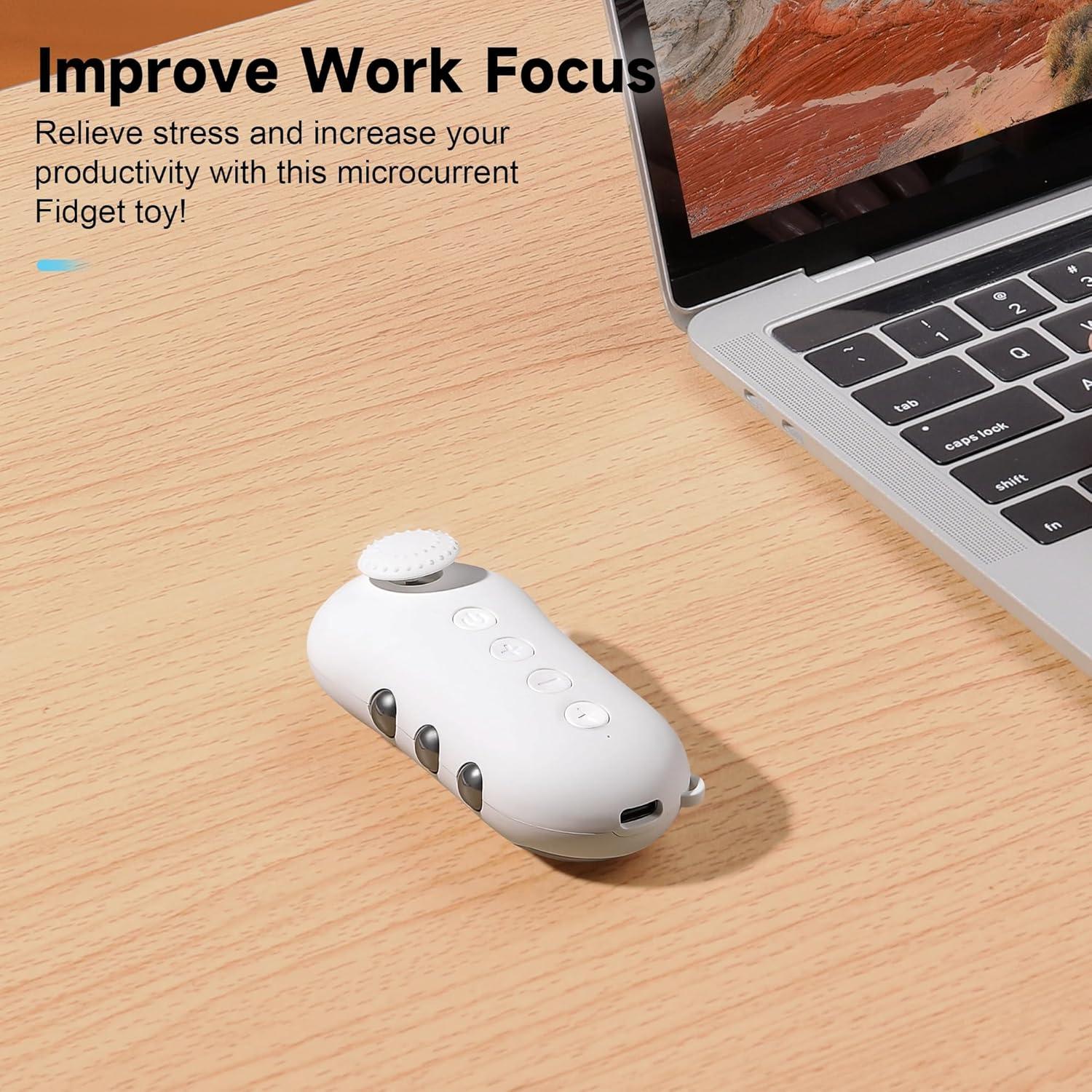 Juguete Antiestrés Tianhong Microcorriente Blanco