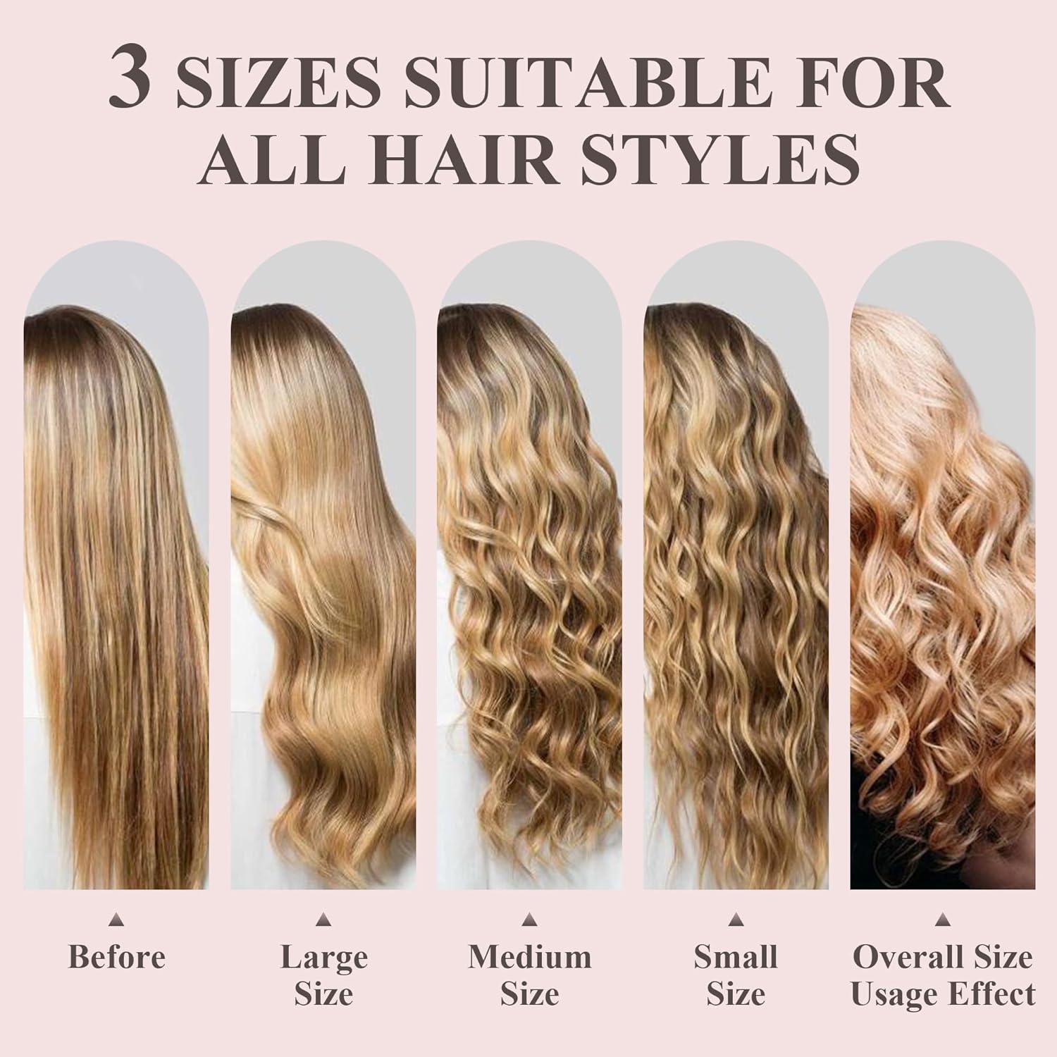 Juego de 26 Rulos Térmicos Cerámica XN con Clips Acero Negro