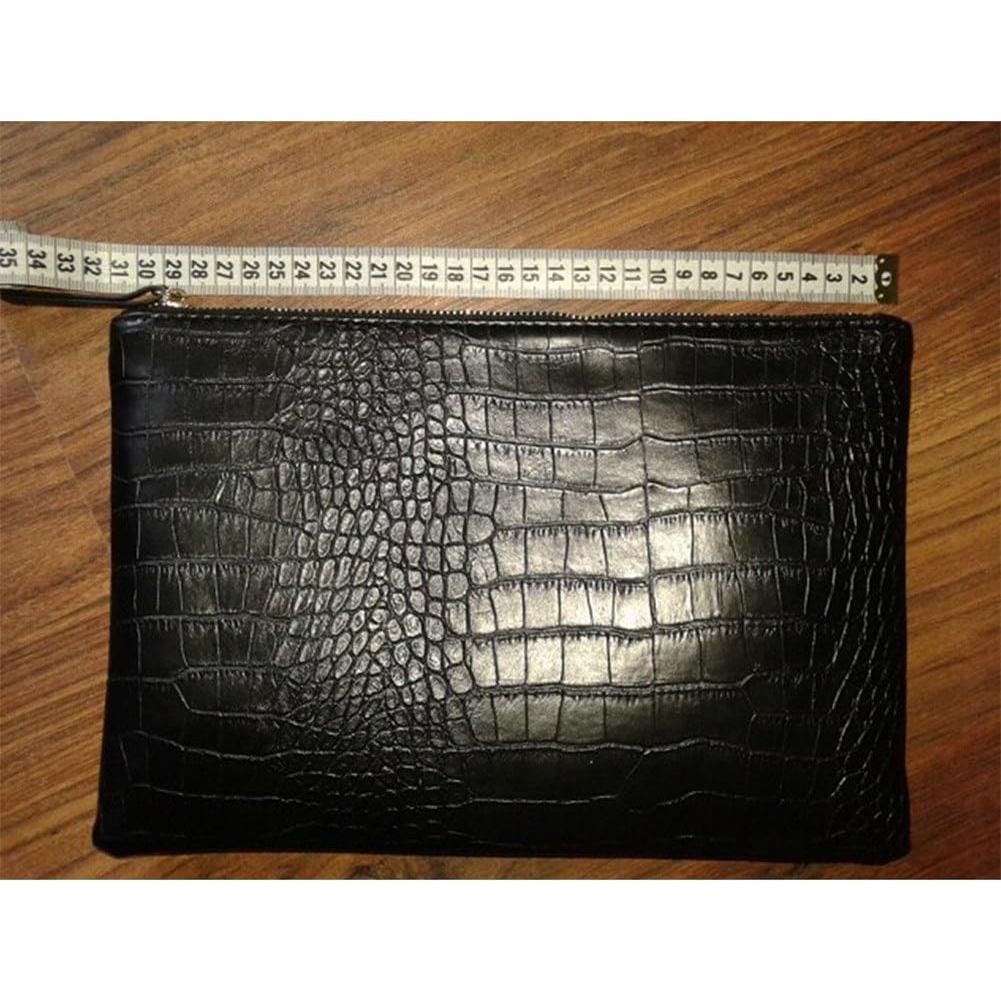 Bolso de mano mujer piel sintética negro 30x20cm BB341