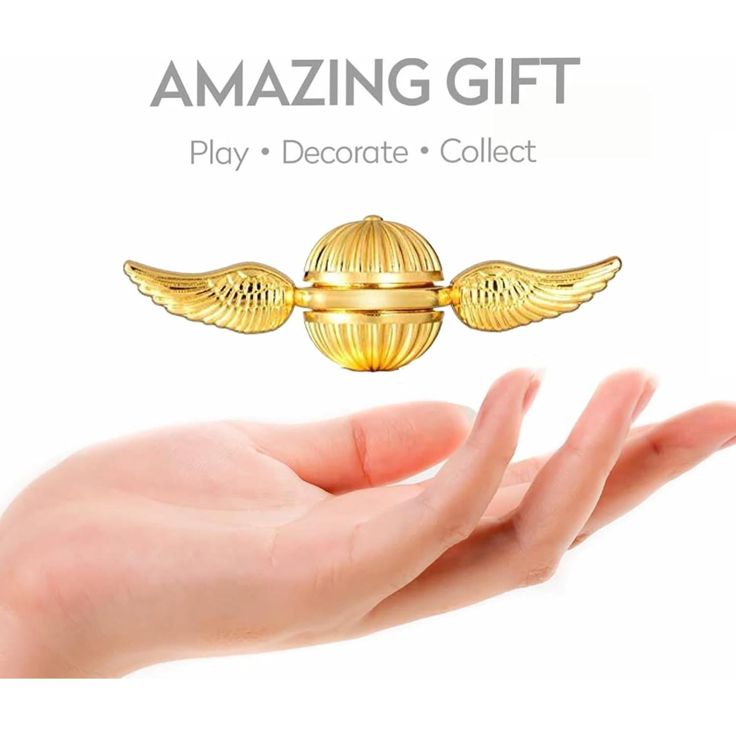 Spinner Fidget Umnodobn Dorado 15.5x13.7cm Juguete Antiestrés