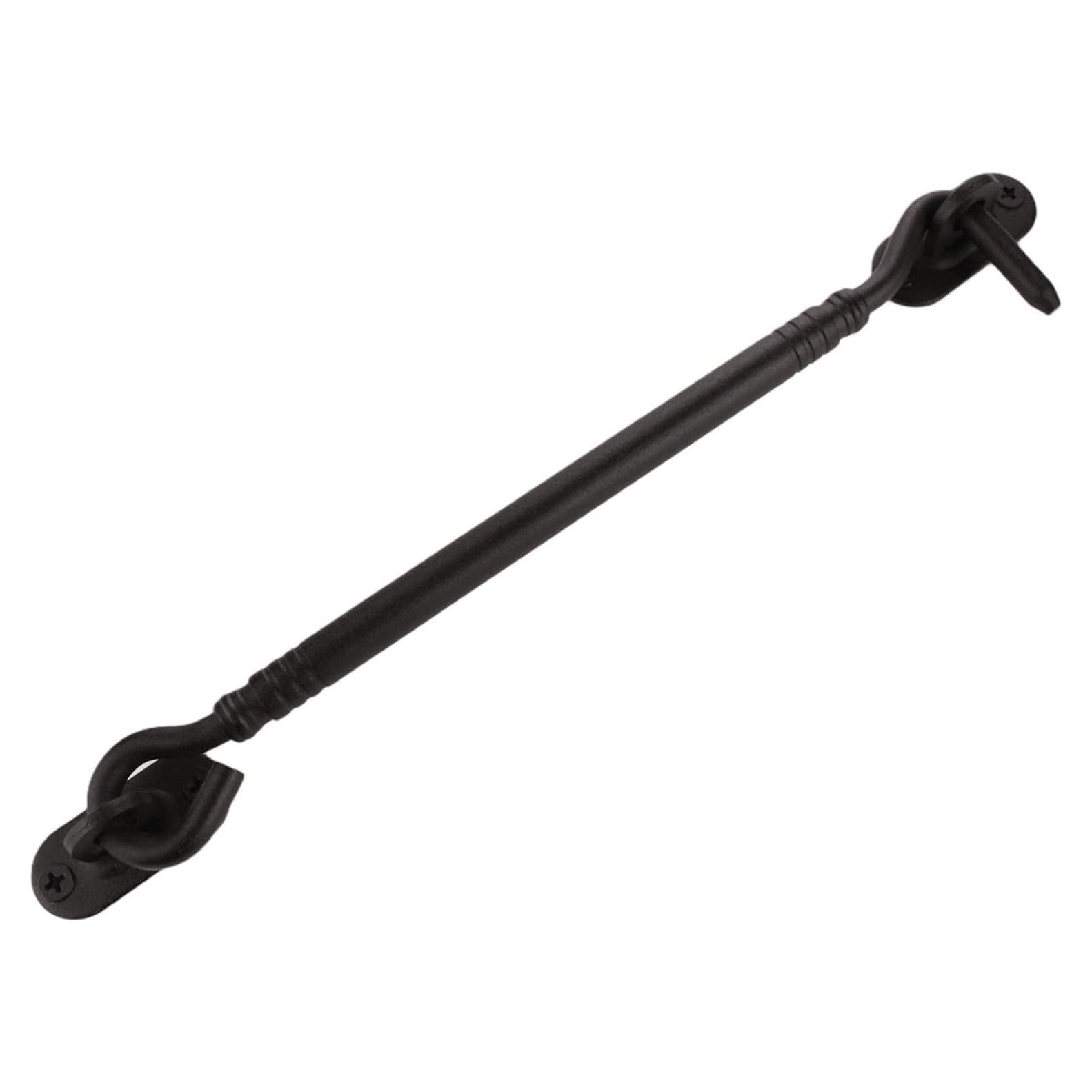 Gancho y Pestillo de Ojo FIREFLYWEB 20 cm Acero Inoxidable Negro