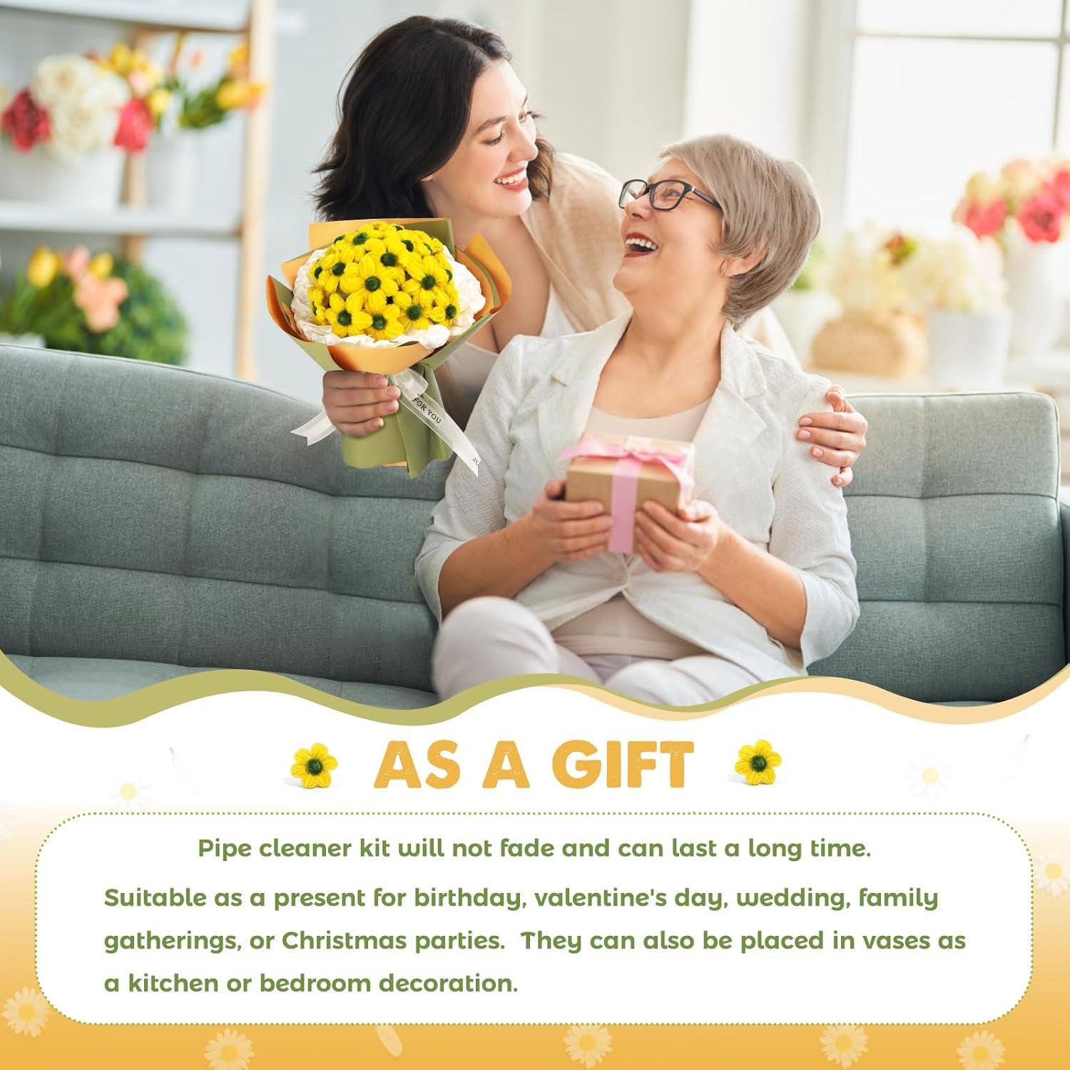 Kit de Artesanía Floral Iuuidu 250PCS Limpiadores de Tubos DIY