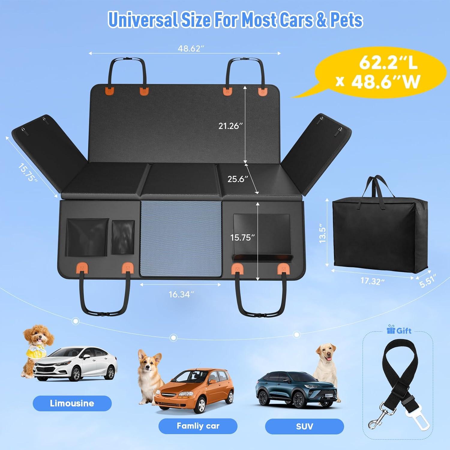 Extensor de Asiento Trasero para Perros SummitGo YS001 - Hamaca Impermeable