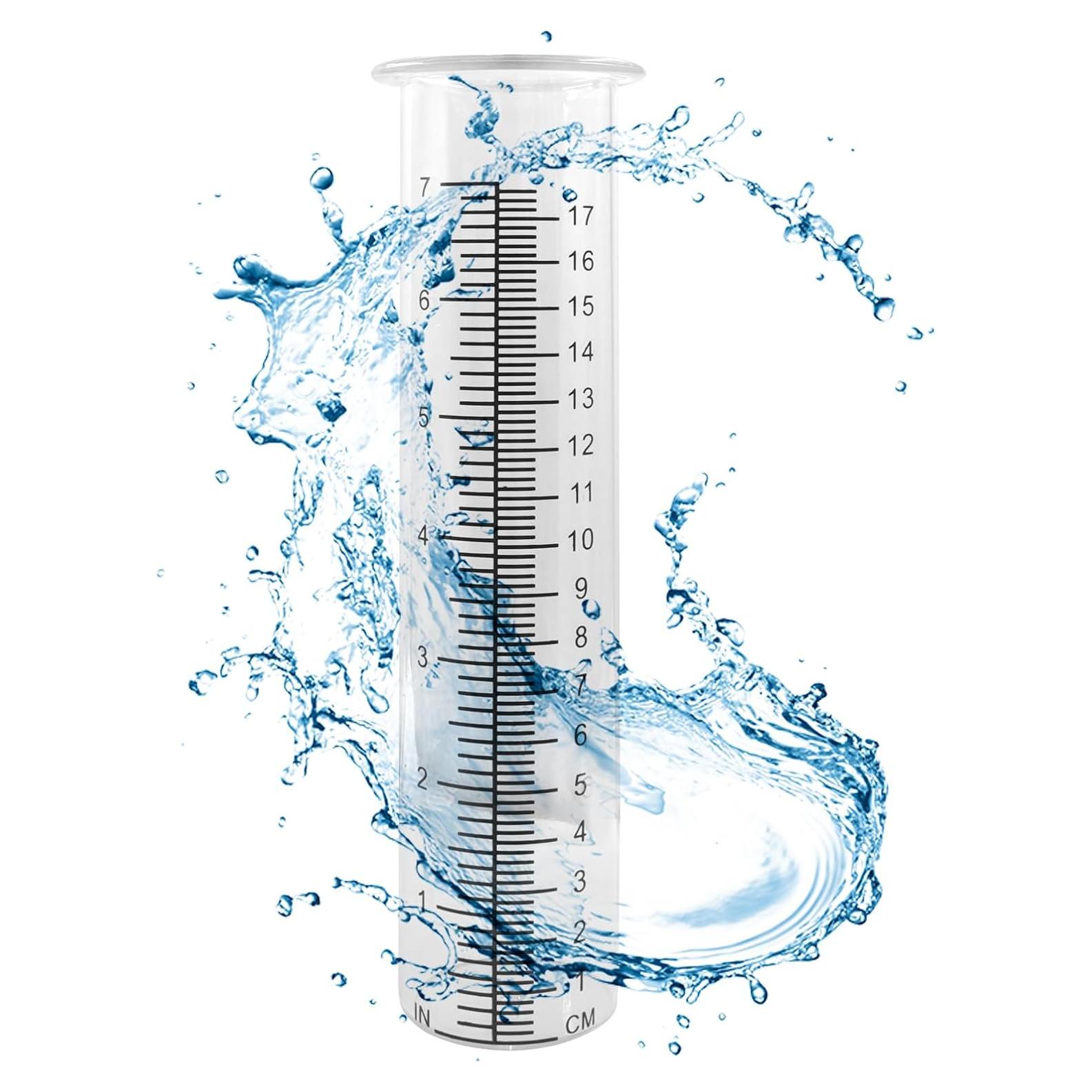 Tubo de Reemplazo para Pluviómetro de Plástico Zorveiio 17 cm