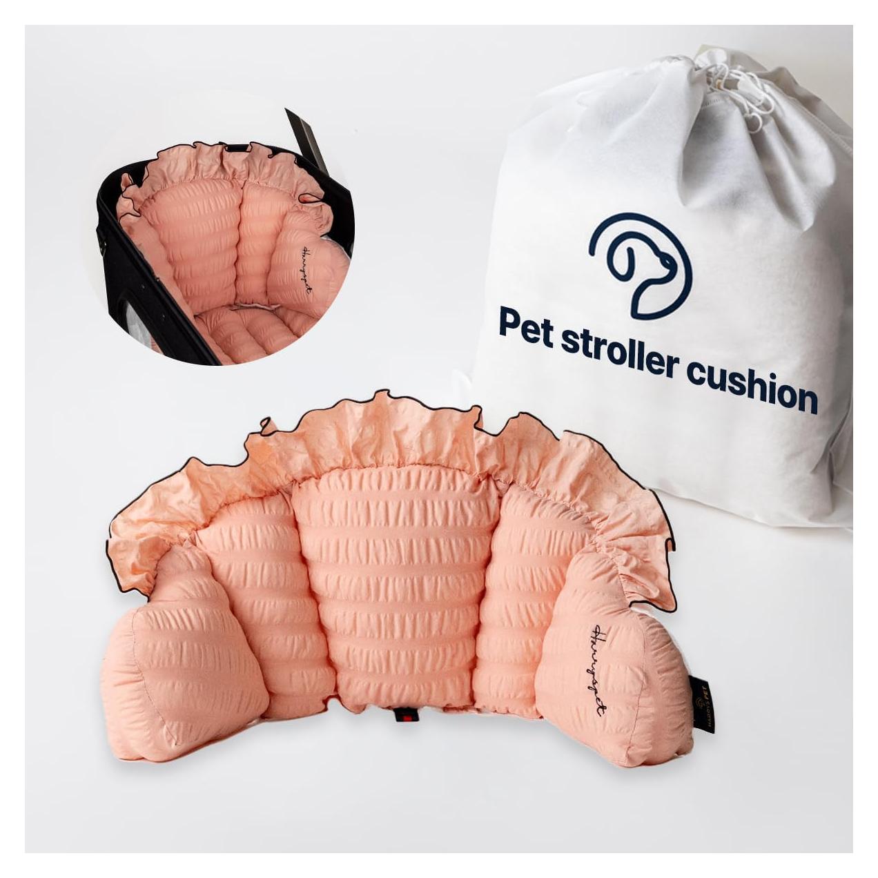 Cojín de Espalda para Carro de Mascotas Harryspet Rosa Coral