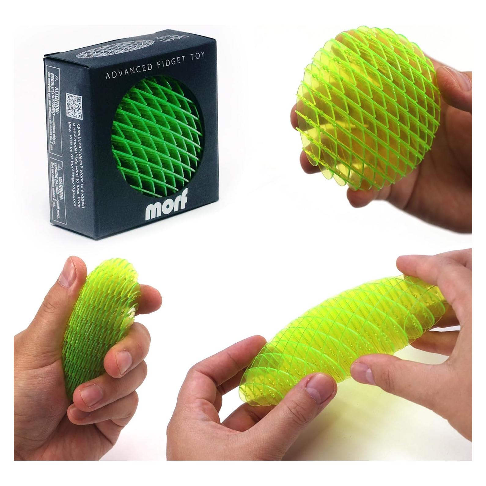 Juguete Morf Fidget Worm Figgy Toys Verde Pequeño