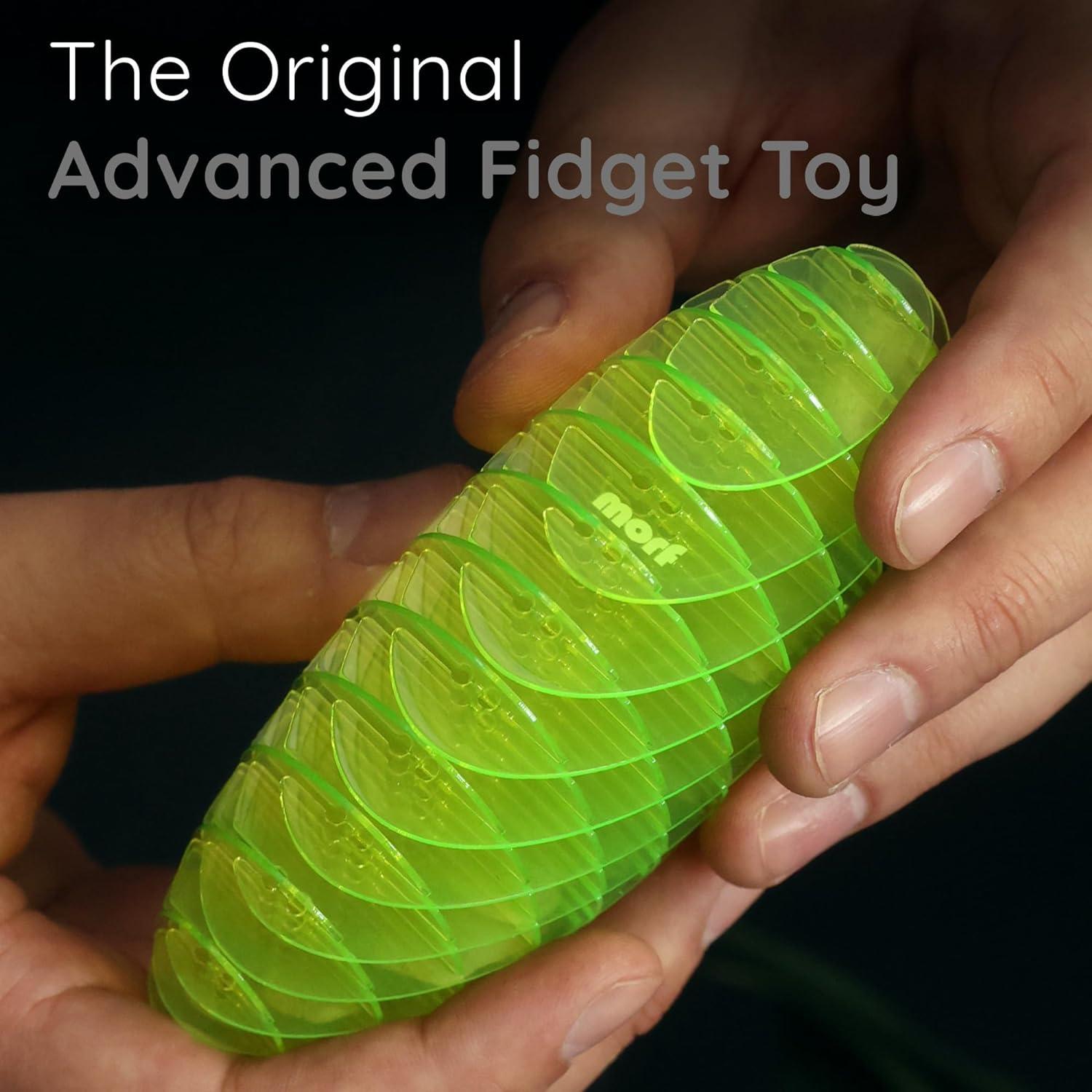Juguete Morf Fidget Worm Figgy Toys Verde Pequeño