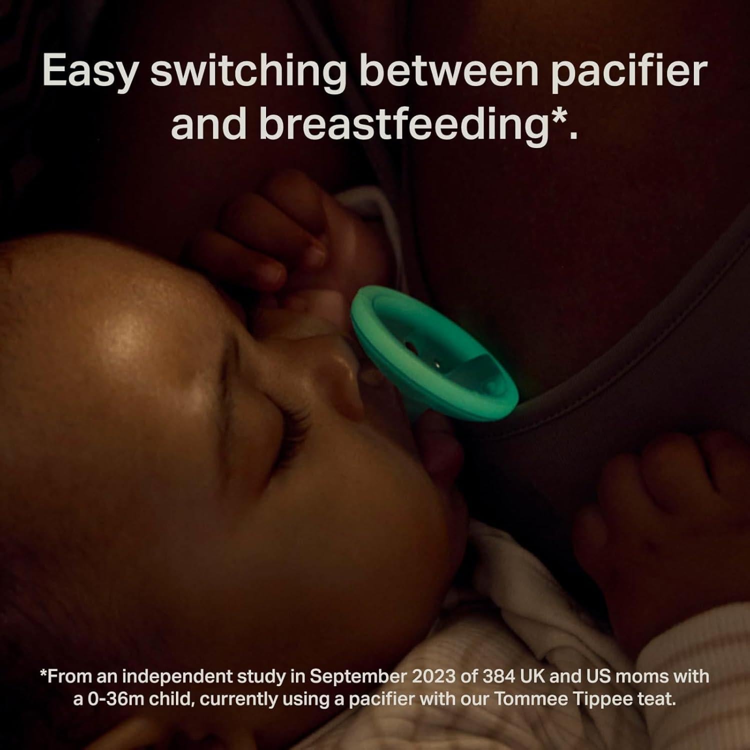 Chupete Nocturno Tommee Tippee 0-6 Meses Brilla en la Oscuridad