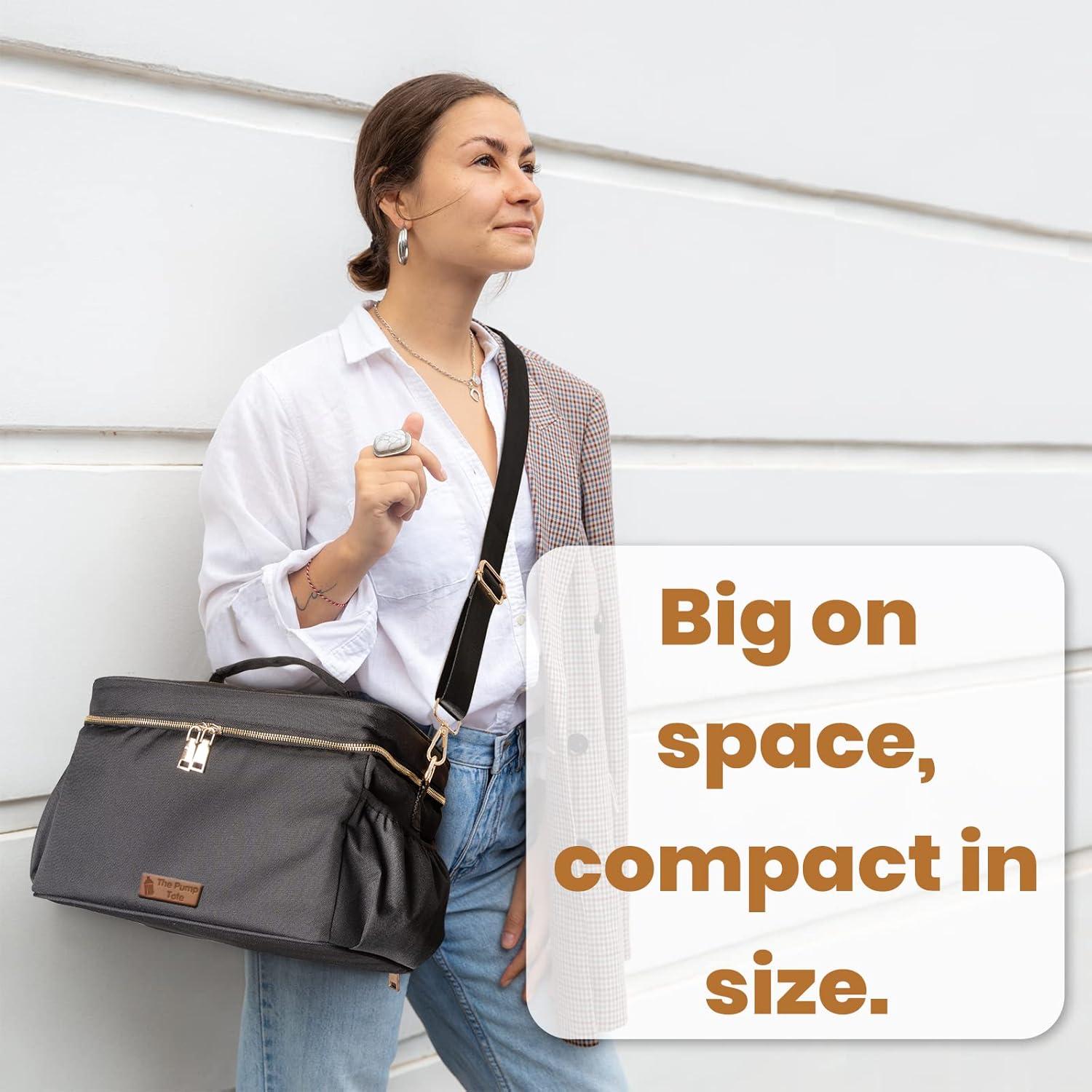 Bolsa de Transporte para Extractor de Leche EliteMom - Negro, Aislante y Funcional